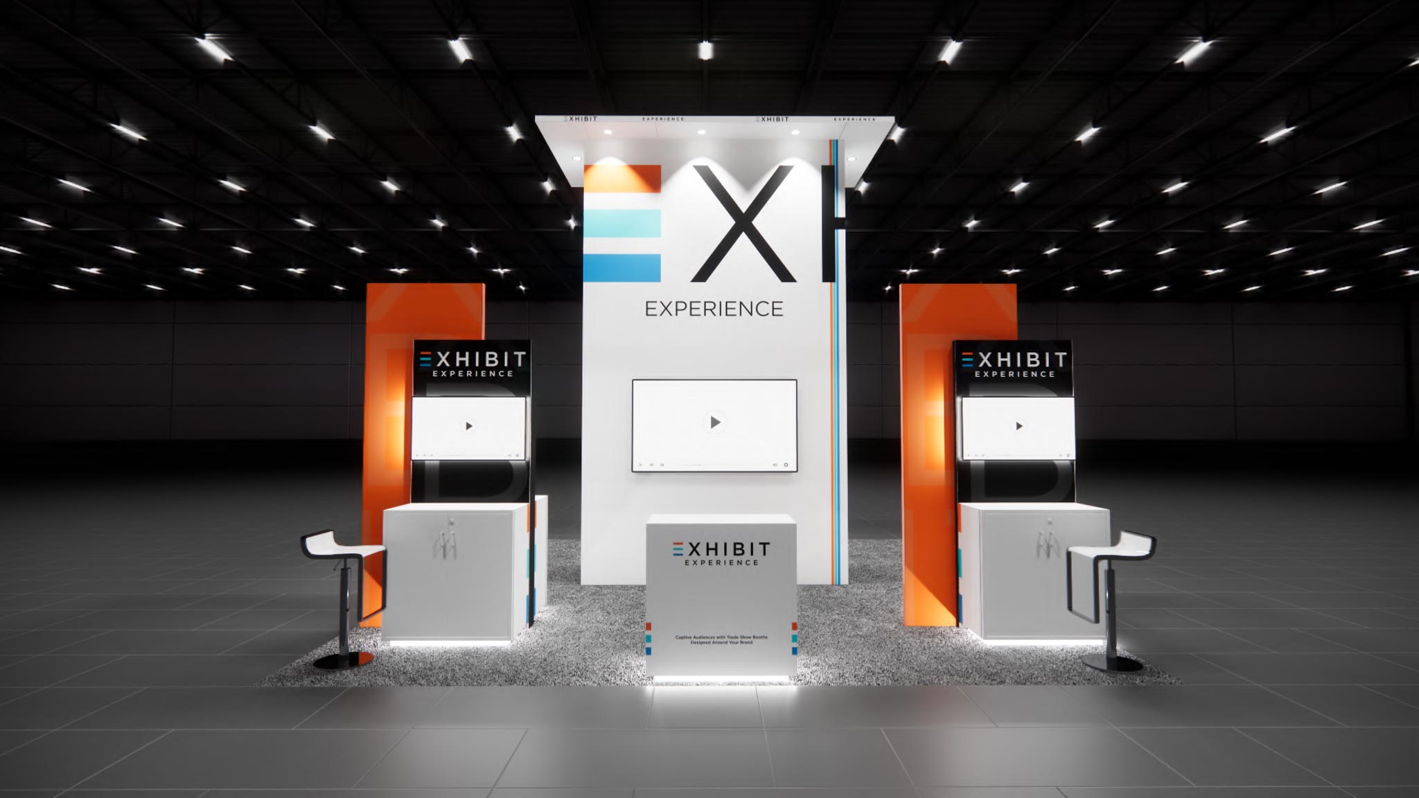 Affordable 20×20 Island Booth Rental