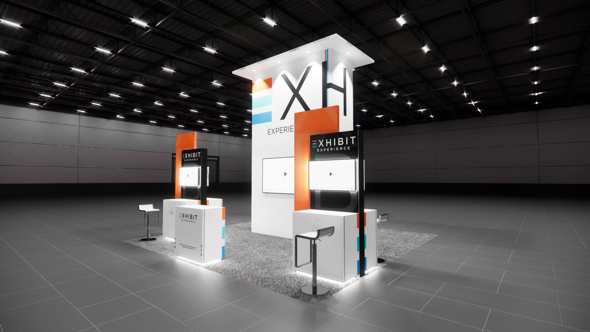 Affordable 20×20 Island Booth Rental