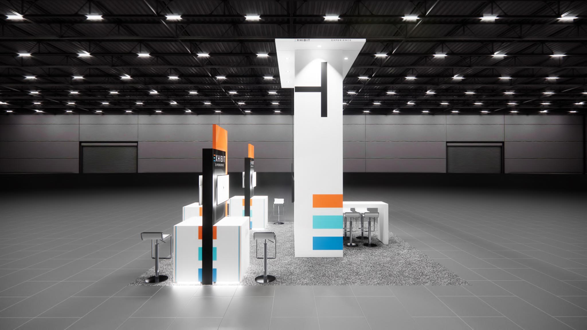 Affordable 20×20 Island Booth Rental