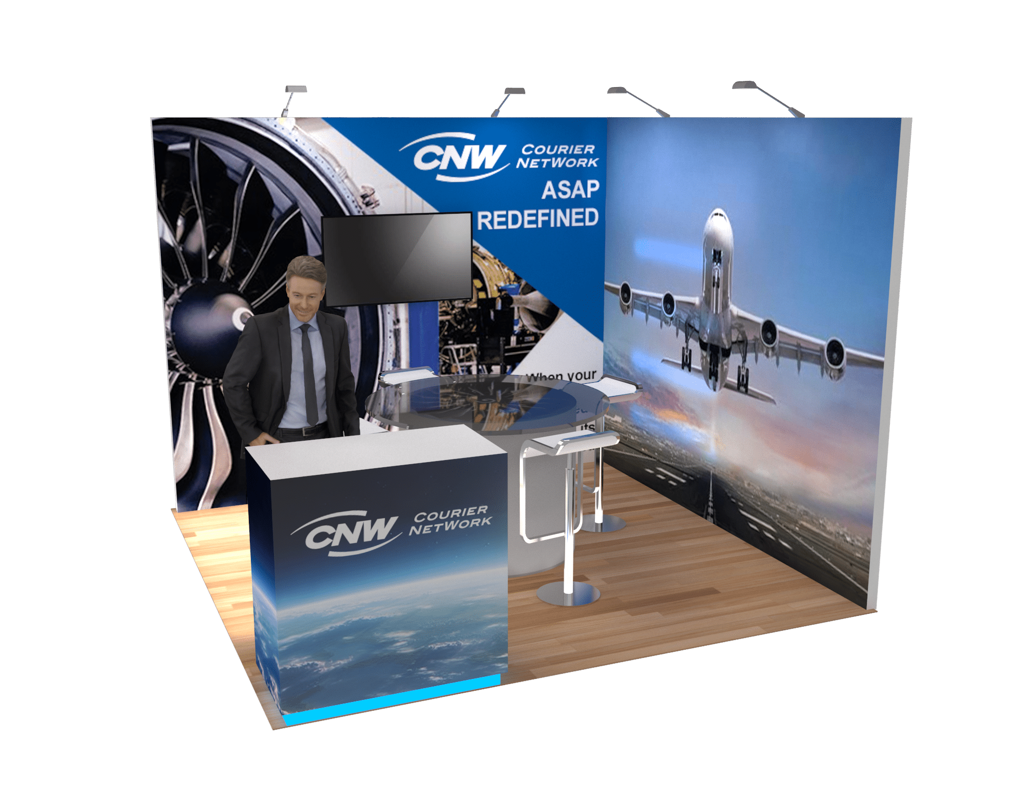 10 x 10 Trade Show Exhibit Rental