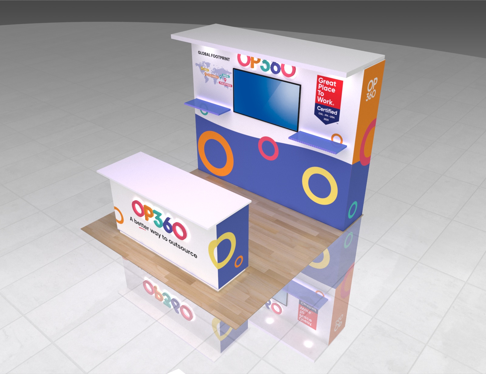 10 x 10 Trade Show Exhibit Booth Rental