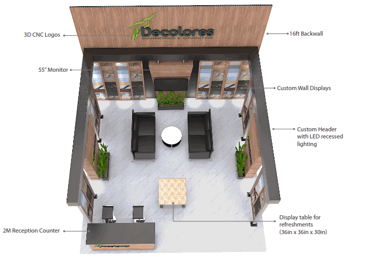 20 x 20 Las Vegas Booth Rental