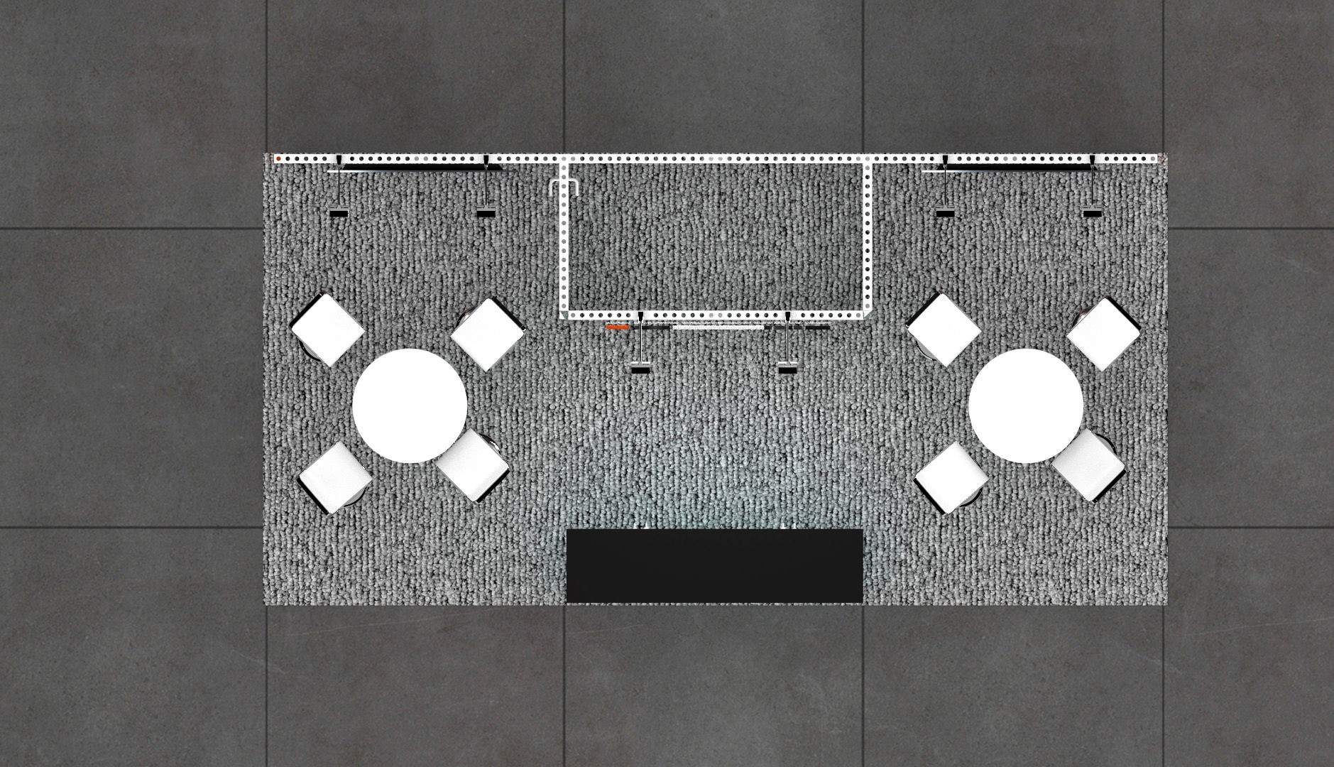 10 x 20 Affordable Trade Show Exhibit Rental Package – Option 3