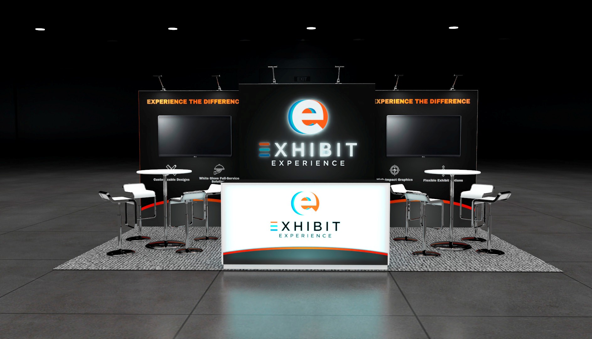 10 x 20 Affordable Trade Show Exhibit Rental Package – Option 3