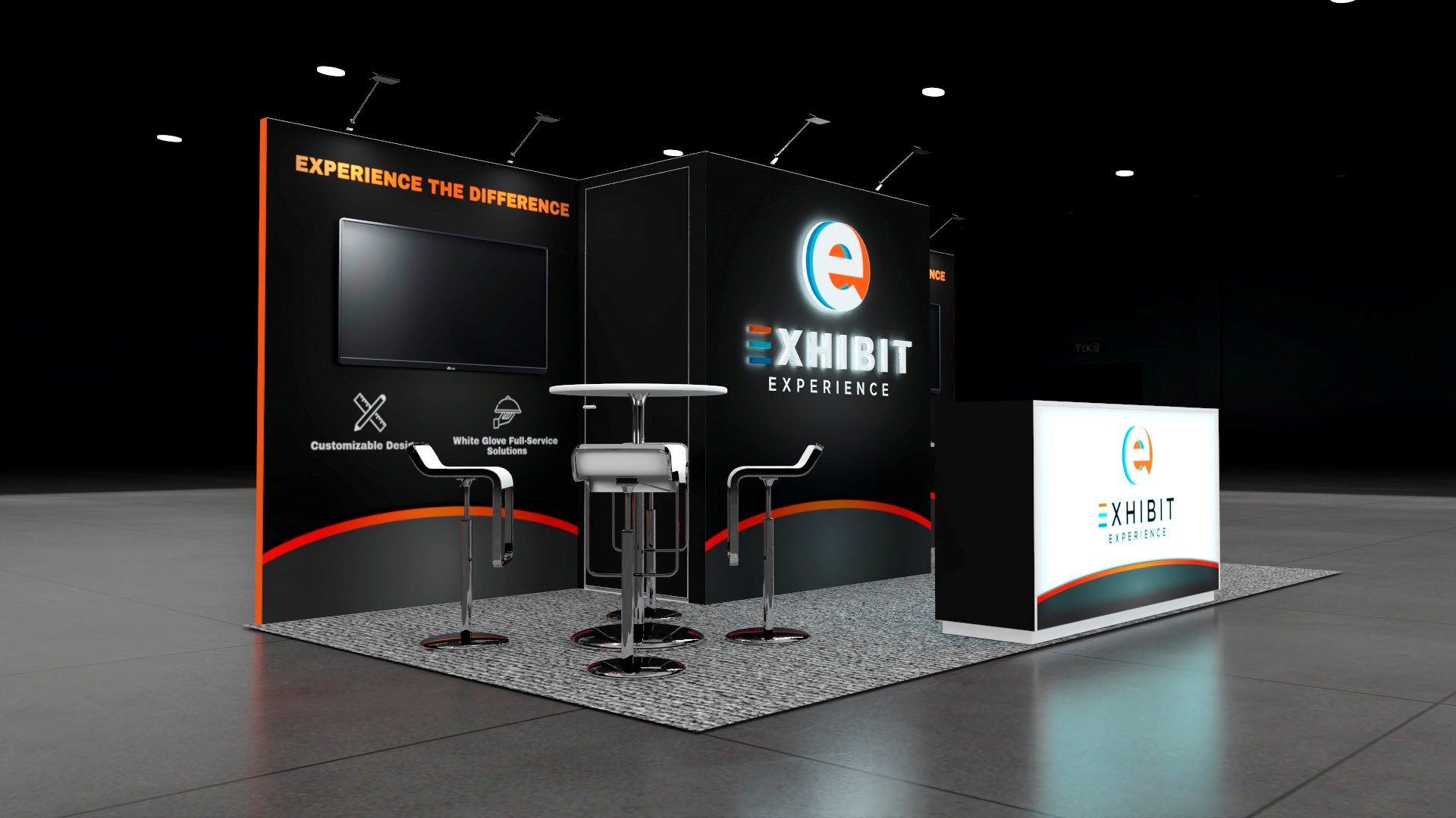 10 x 20 Affordable Trade Show Exhibit Rental Package – Option 3