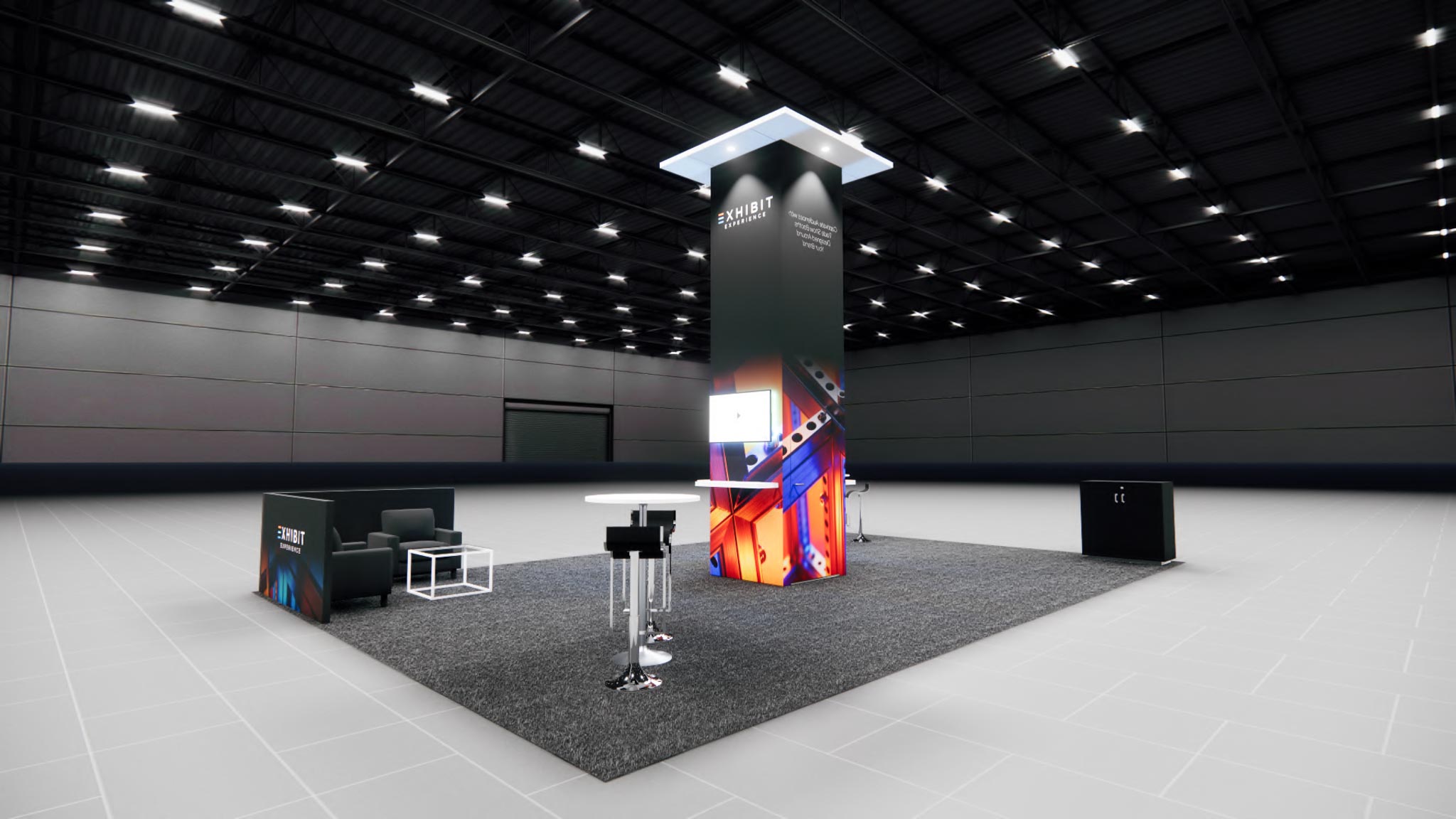 Affordable 20×30 Island Booth Rental