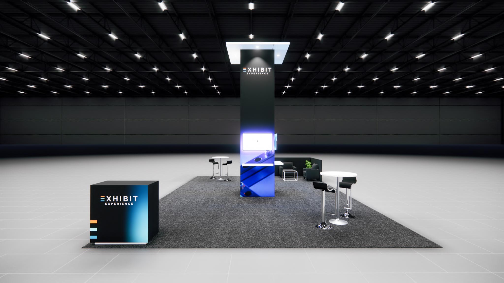 Affordable 20×30 Island Booth Rental