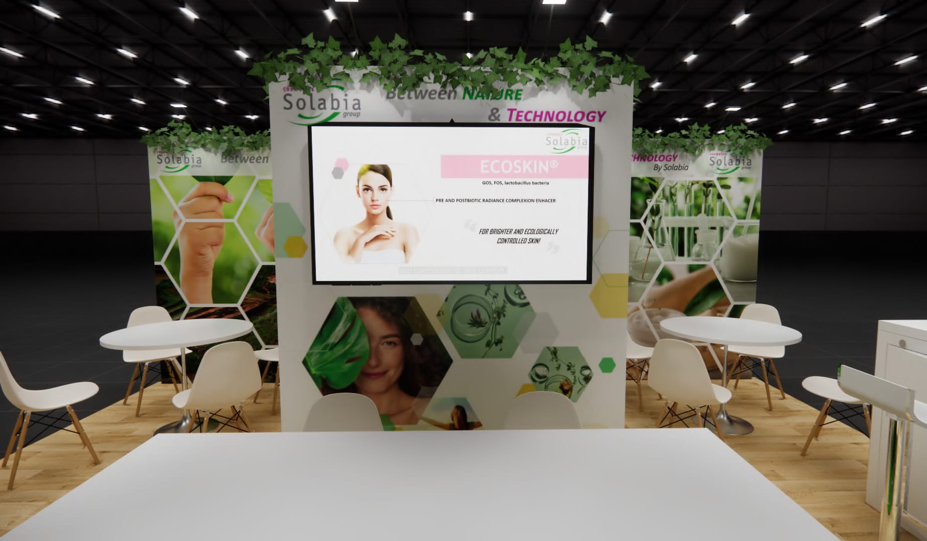 20x20 Las Vegas Health and Beauty Trade Show Exhibit Rental