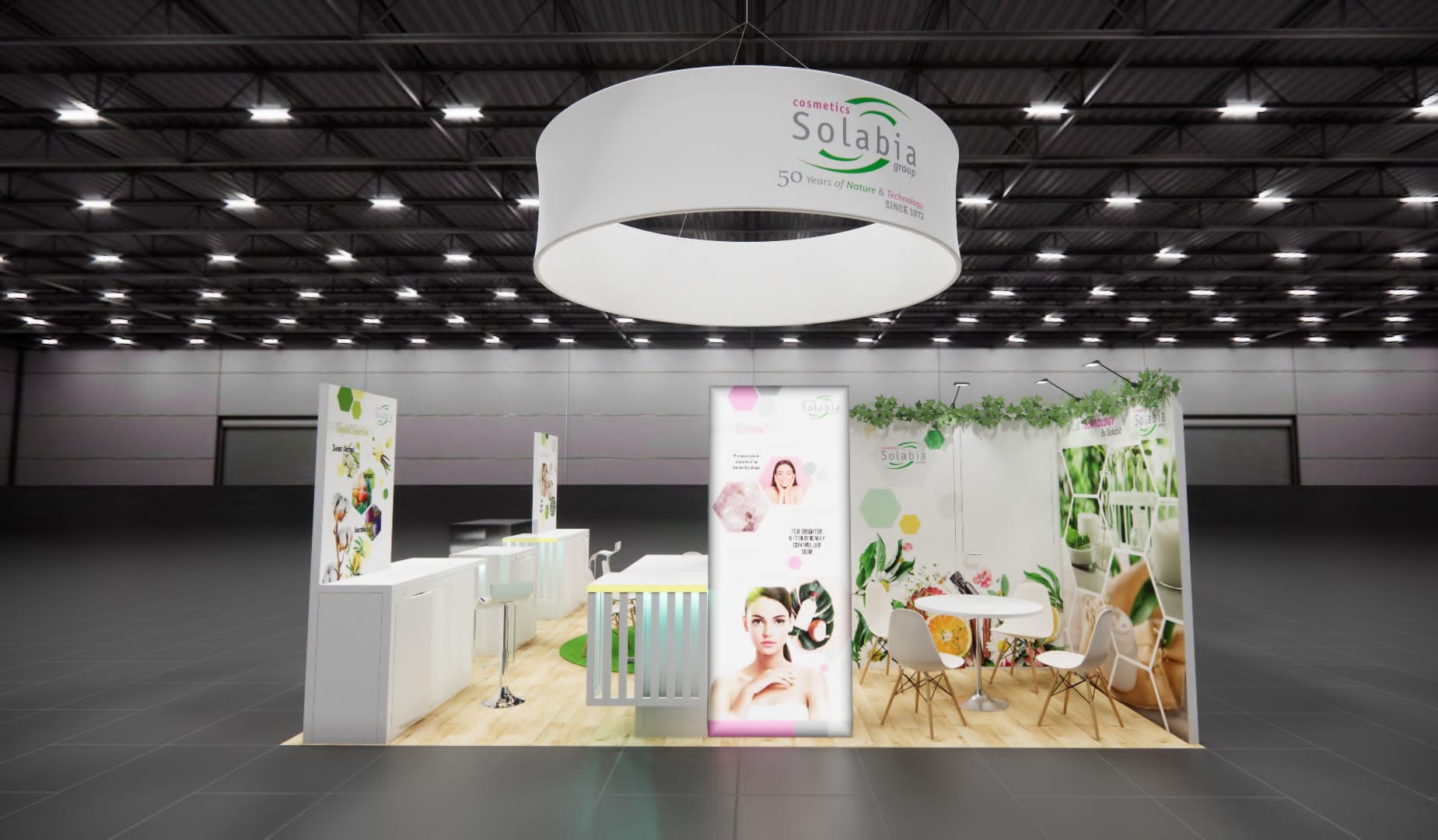 20x20 Las Vegas Health and Beauty Trade Show Exhibit Rental