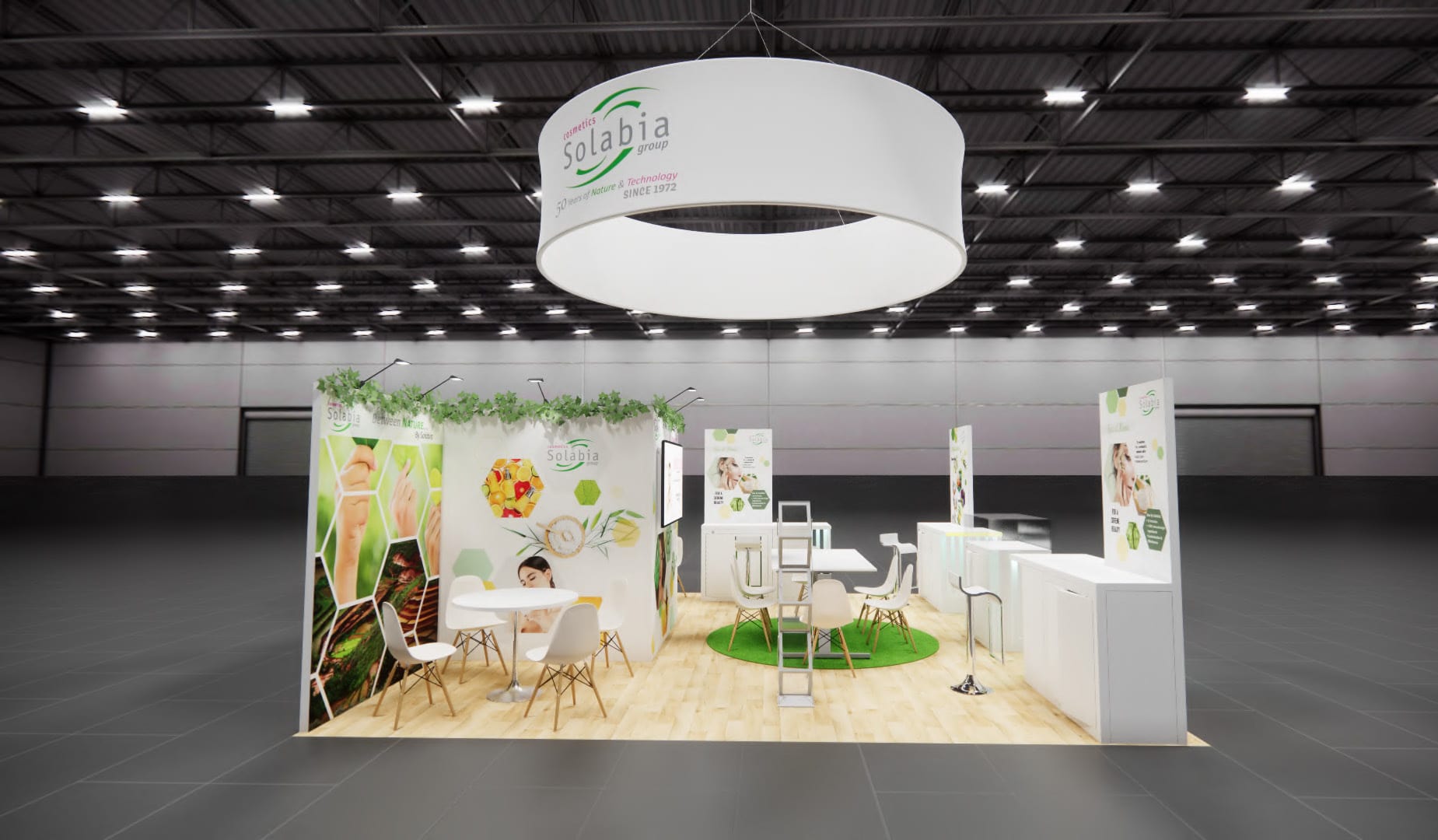 20x20 Las Vegas Health and Beauty Trade Show Exhibit Rental