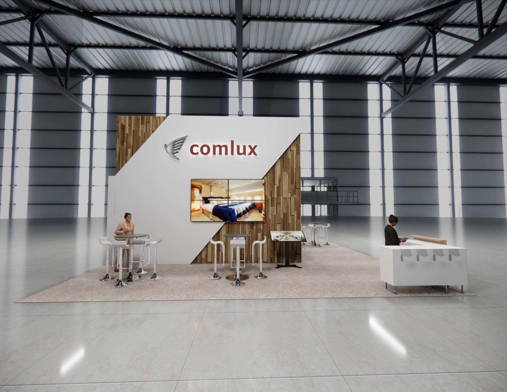 30 x 40 Trade Show Double Deck Stand Rental