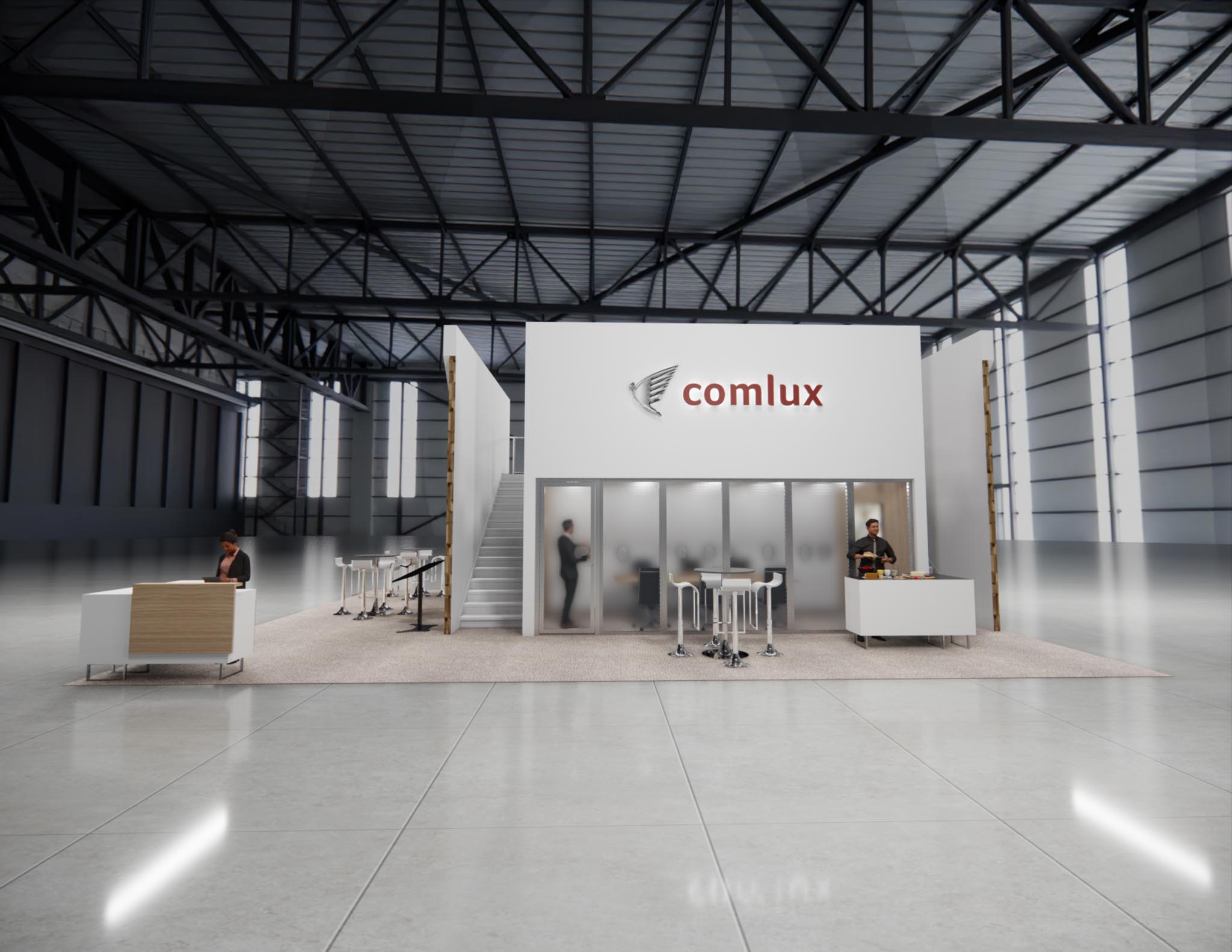30 x 40 Trade Show Double Deck Stand Rental