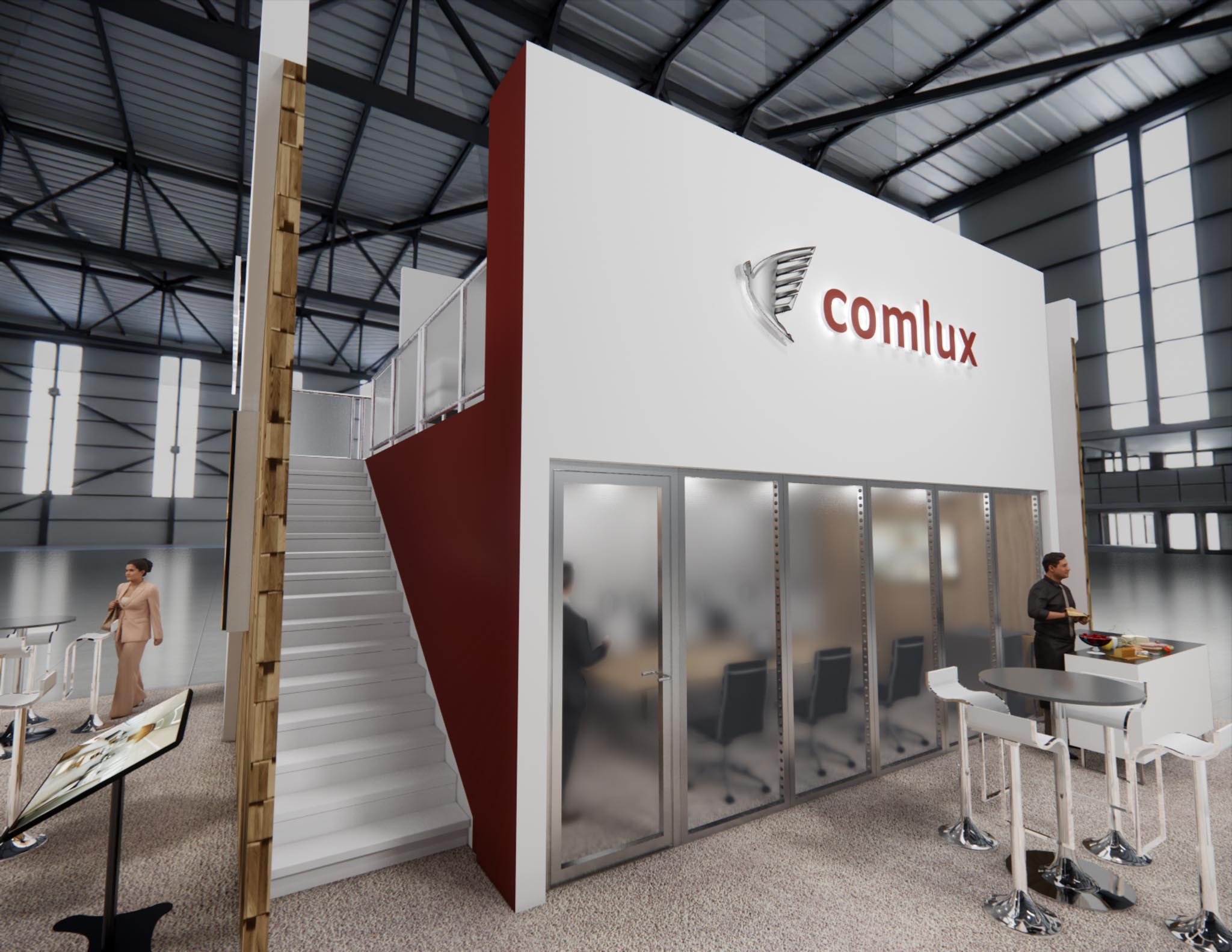 30 x 40 Trade Show Double Deck Stand Rental