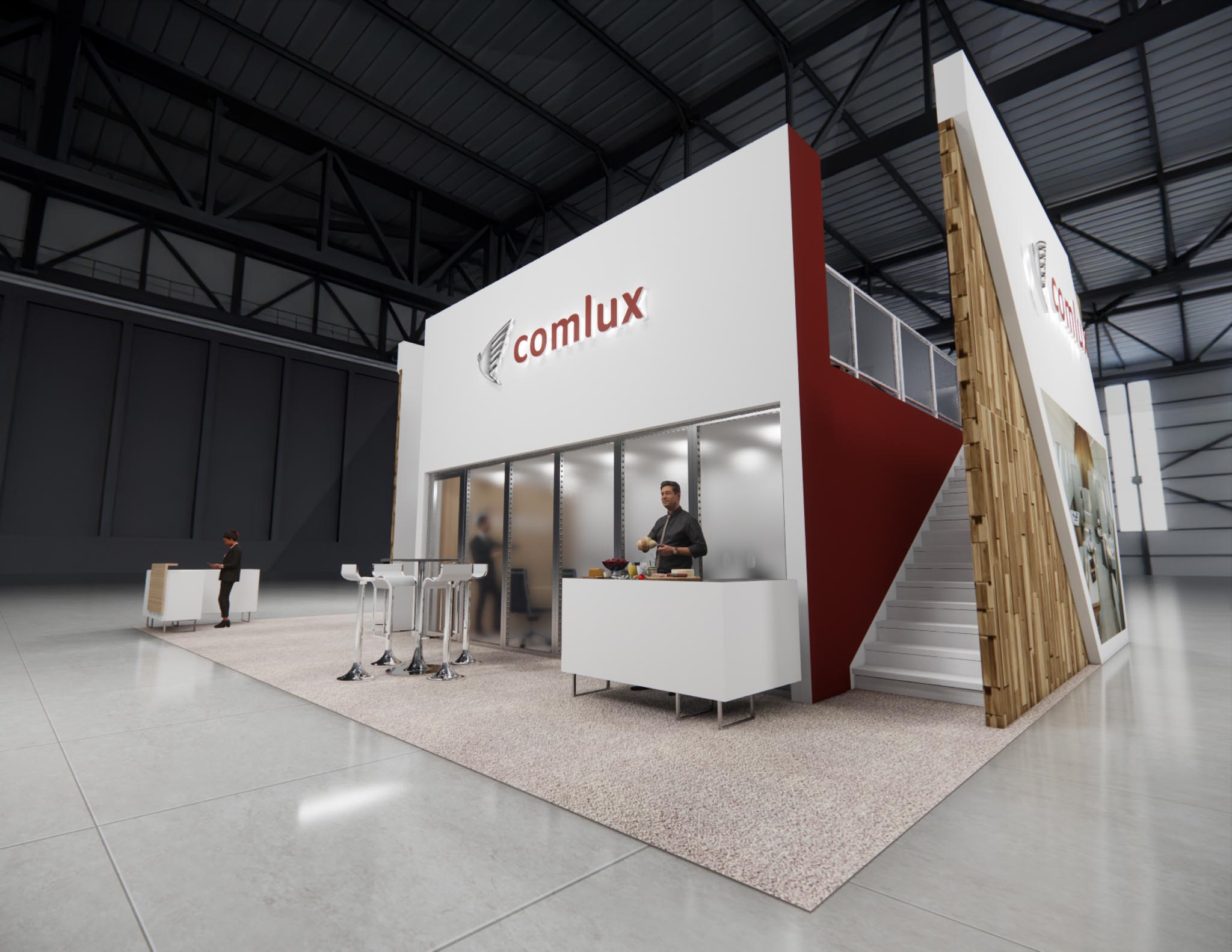 30 x 40 Trade Show Double Deck Stand Rental