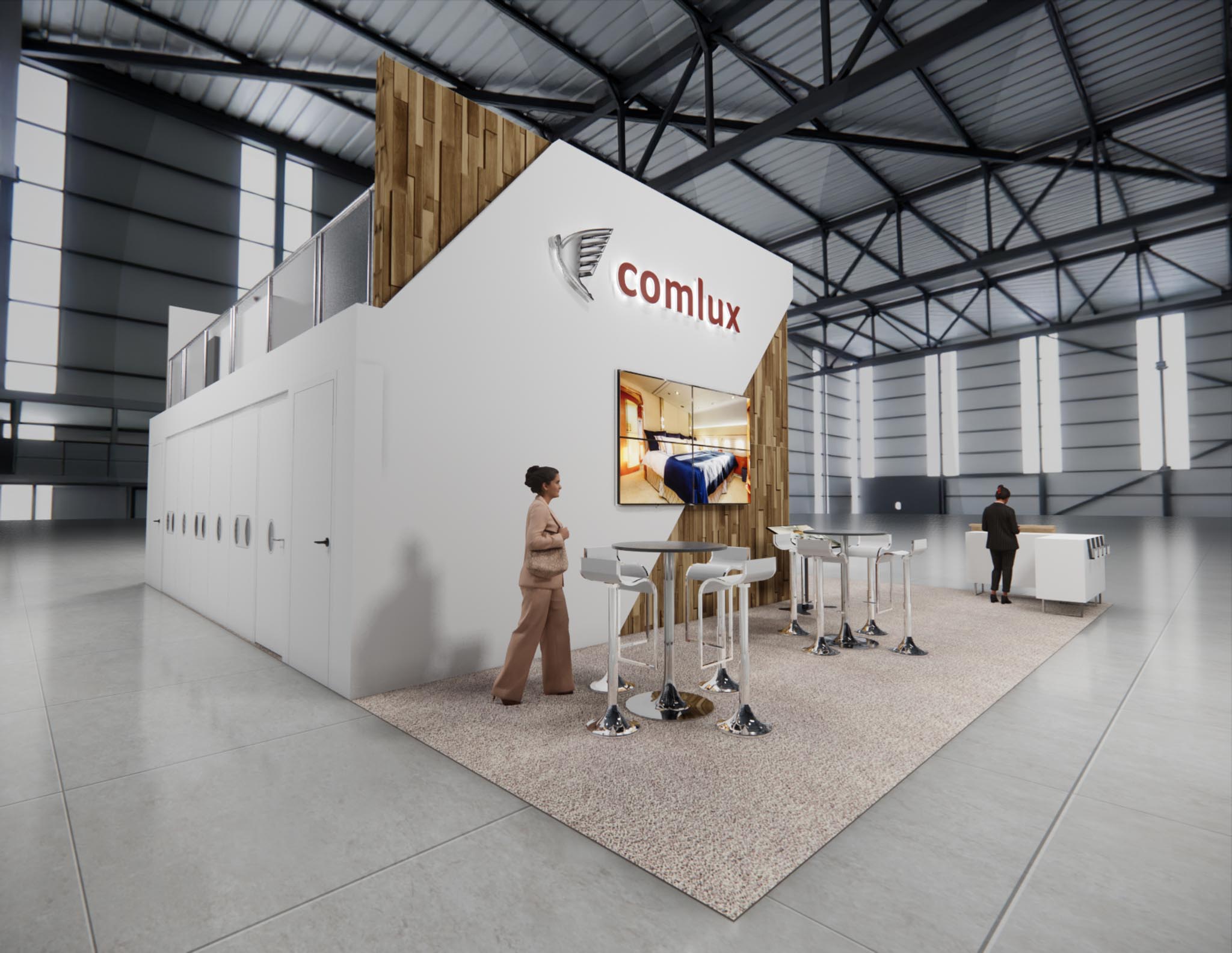 30 x 40 Trade Show Double Deck Stand Rental