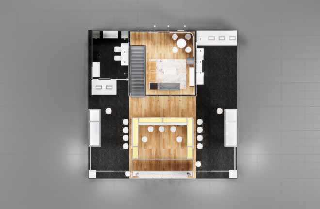 40 x 40 Double Decker Trade Show Rental for Convention