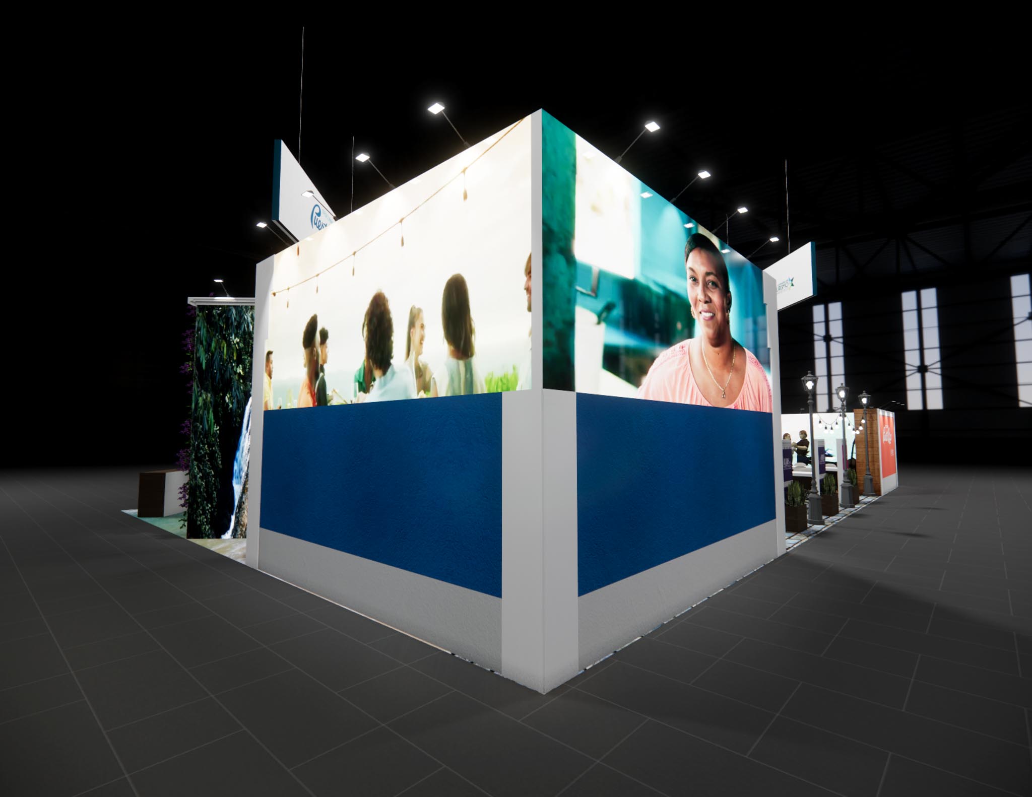 40 x 60 Double Deck Trade Show Booth Rental