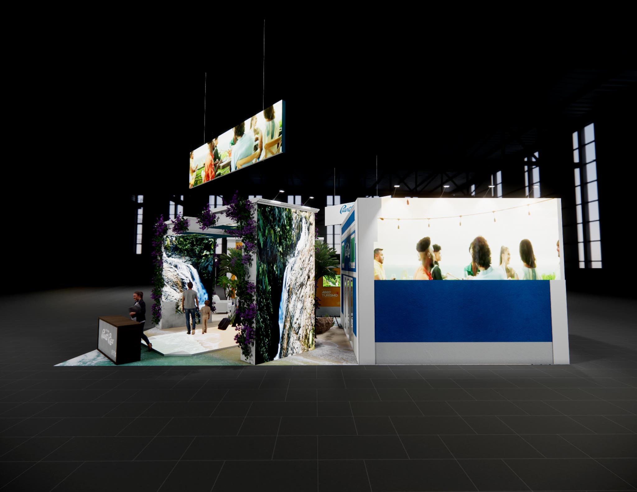 40 x 60 Double Deck Trade Show Booth Rental