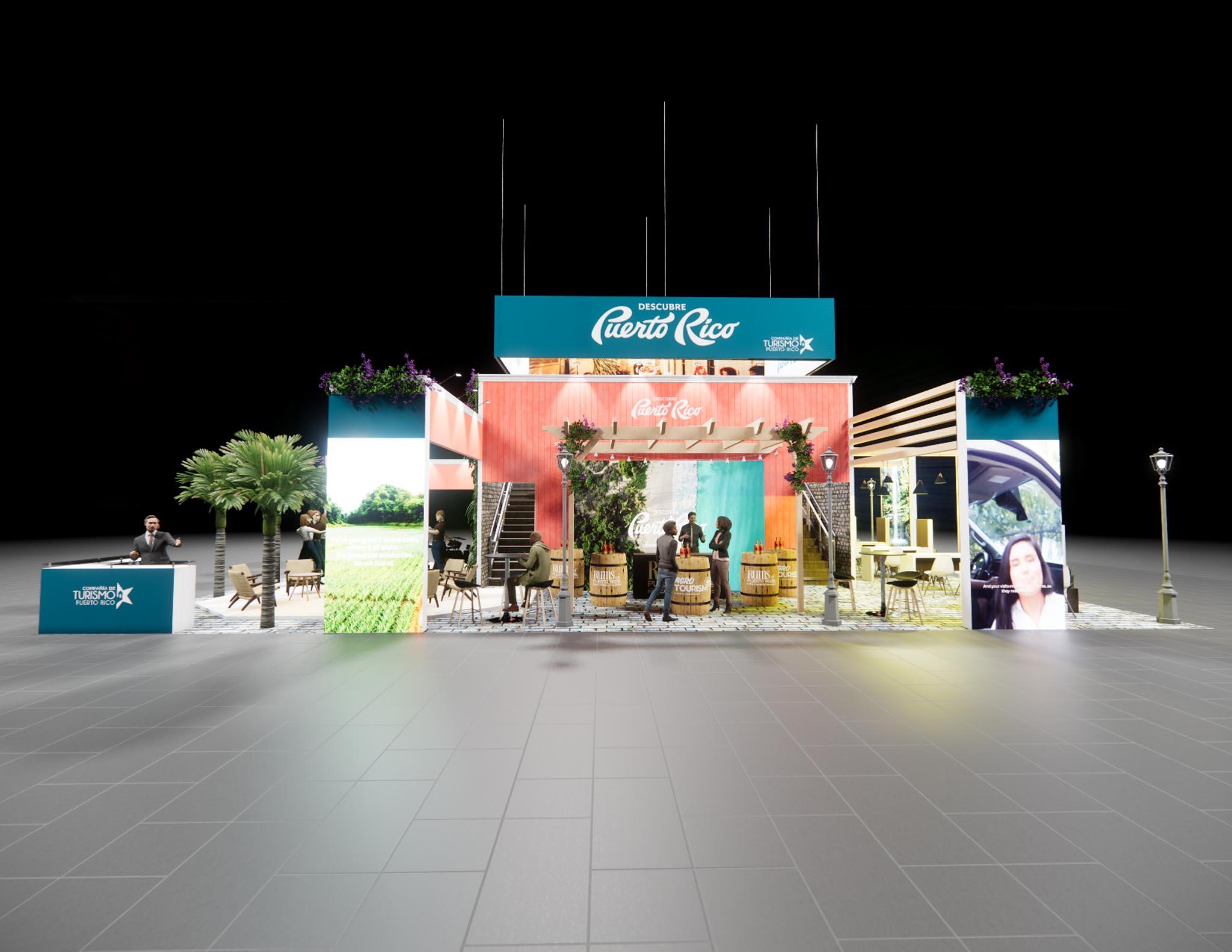 40 x 60 Double Deck Trade Show Exhibit Rental