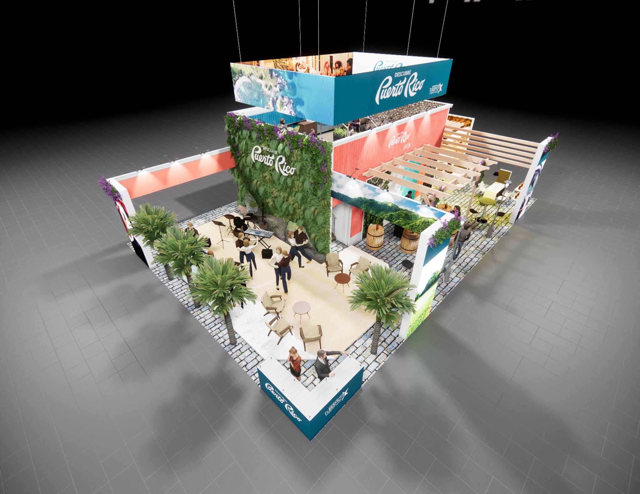 40 x 60 Double Deck Trade Show Exhibit Rental