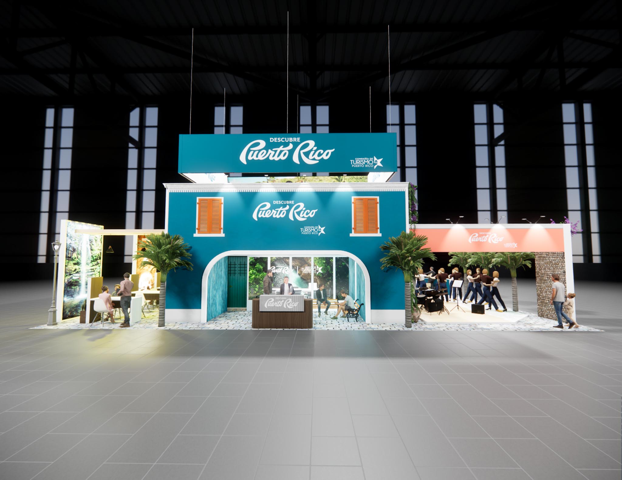 40 x 60 Double Deck Trade Show Exhibit Rental