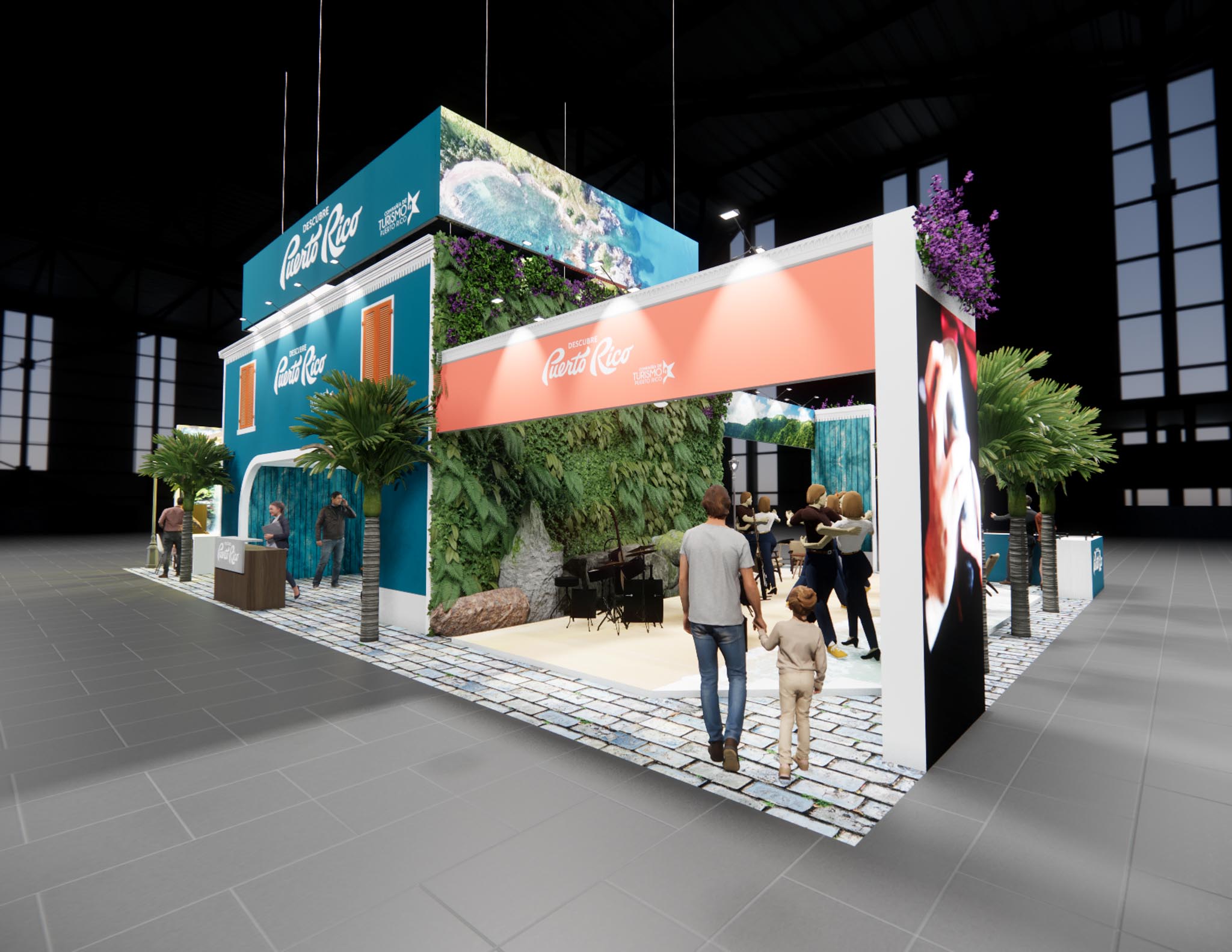 40 x 60 Double Deck Trade Show Exhibit Rental