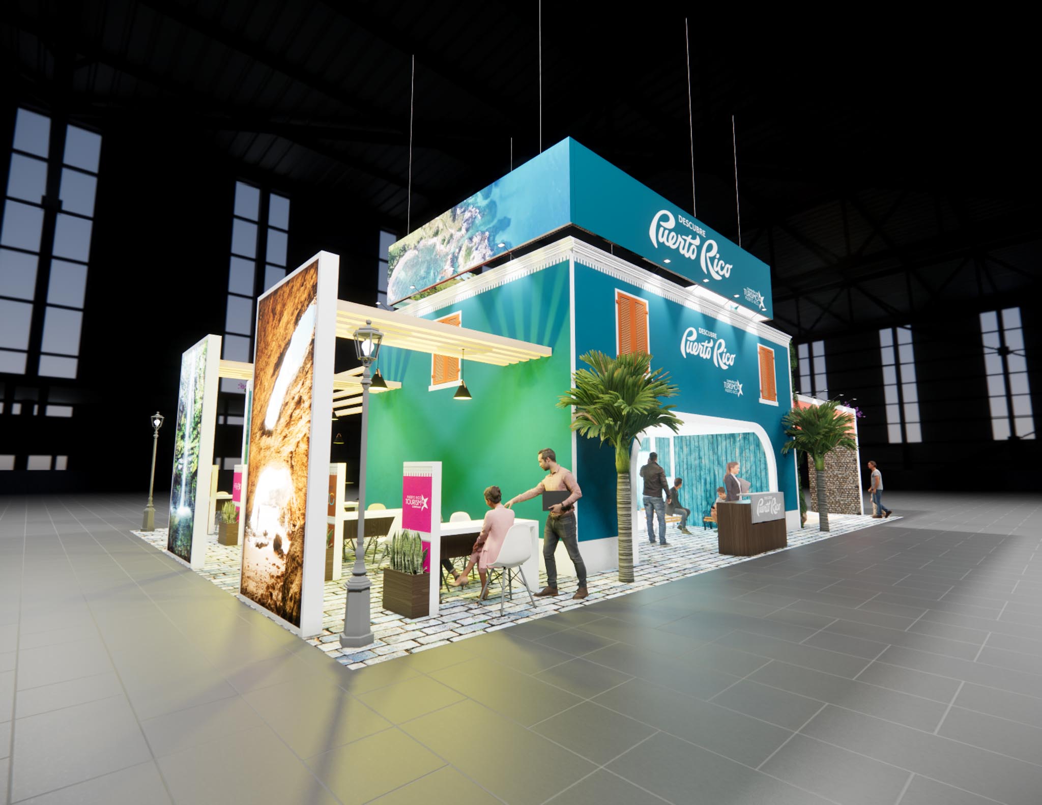 40 x 60 Double Deck Trade Show Exhibit Rental