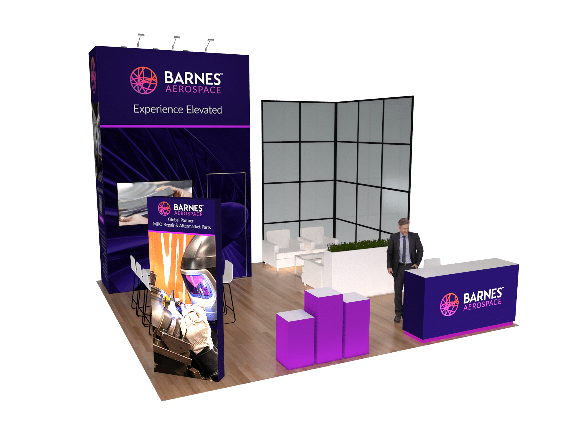 20x20 Trade Show Exhibit Rental