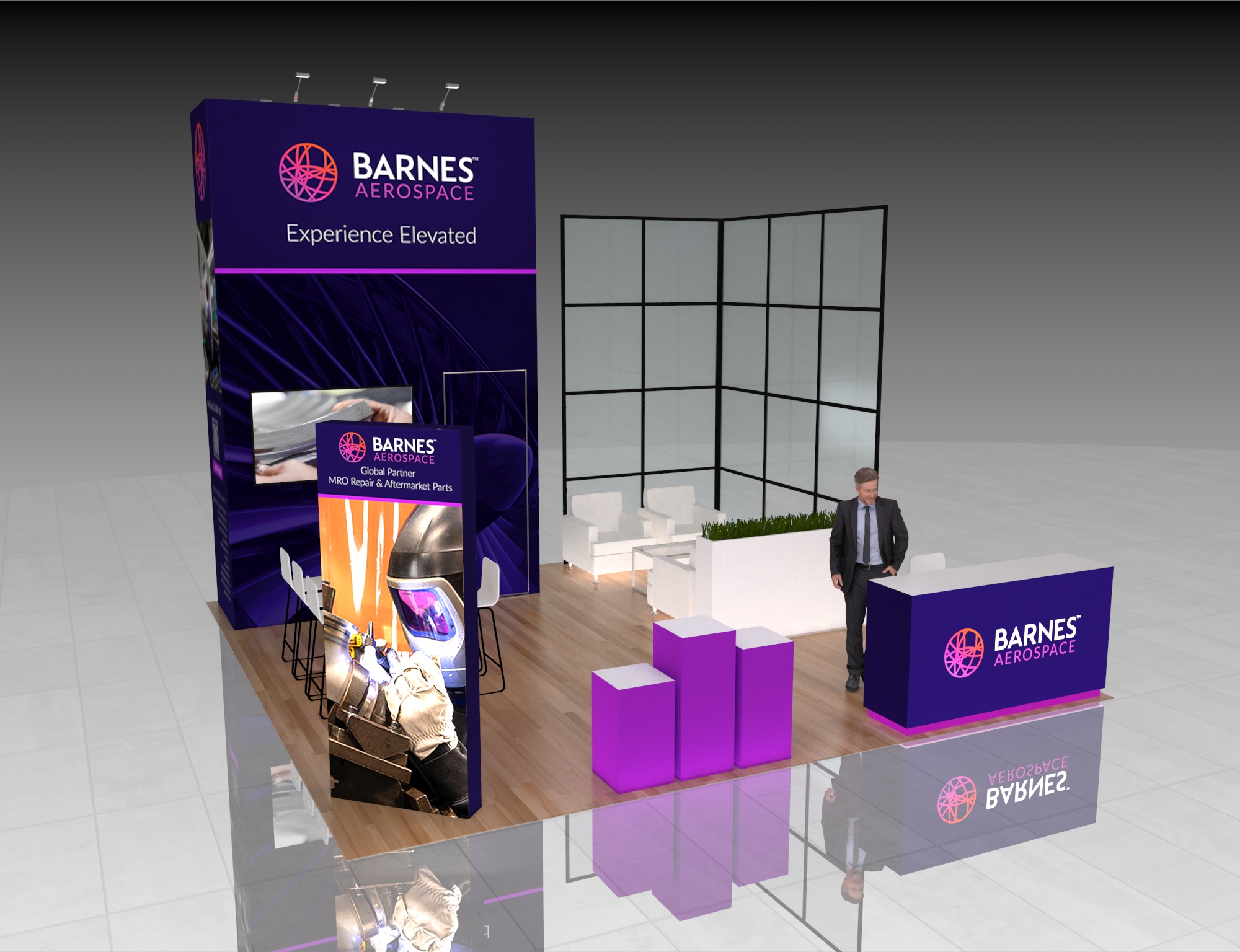 20x20 Trade Show Exhibit Rental