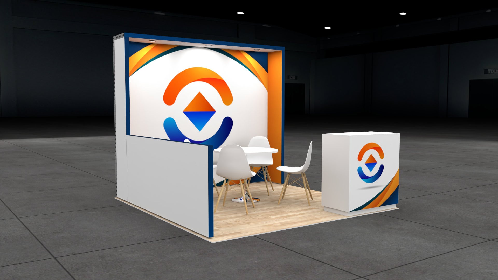 10 x 10 Orlando Trade Show Exhibit Rental