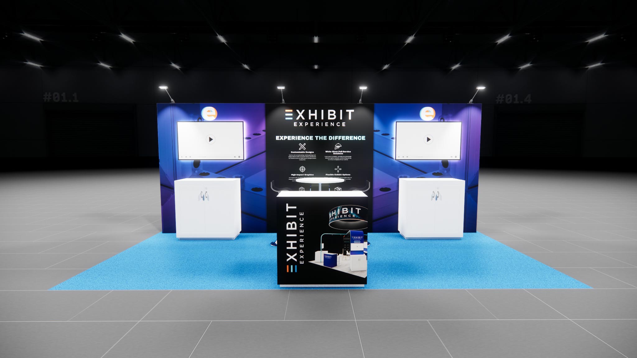 10 x 20 Affordable Trade Show Exhibit Rental Package – Option 5