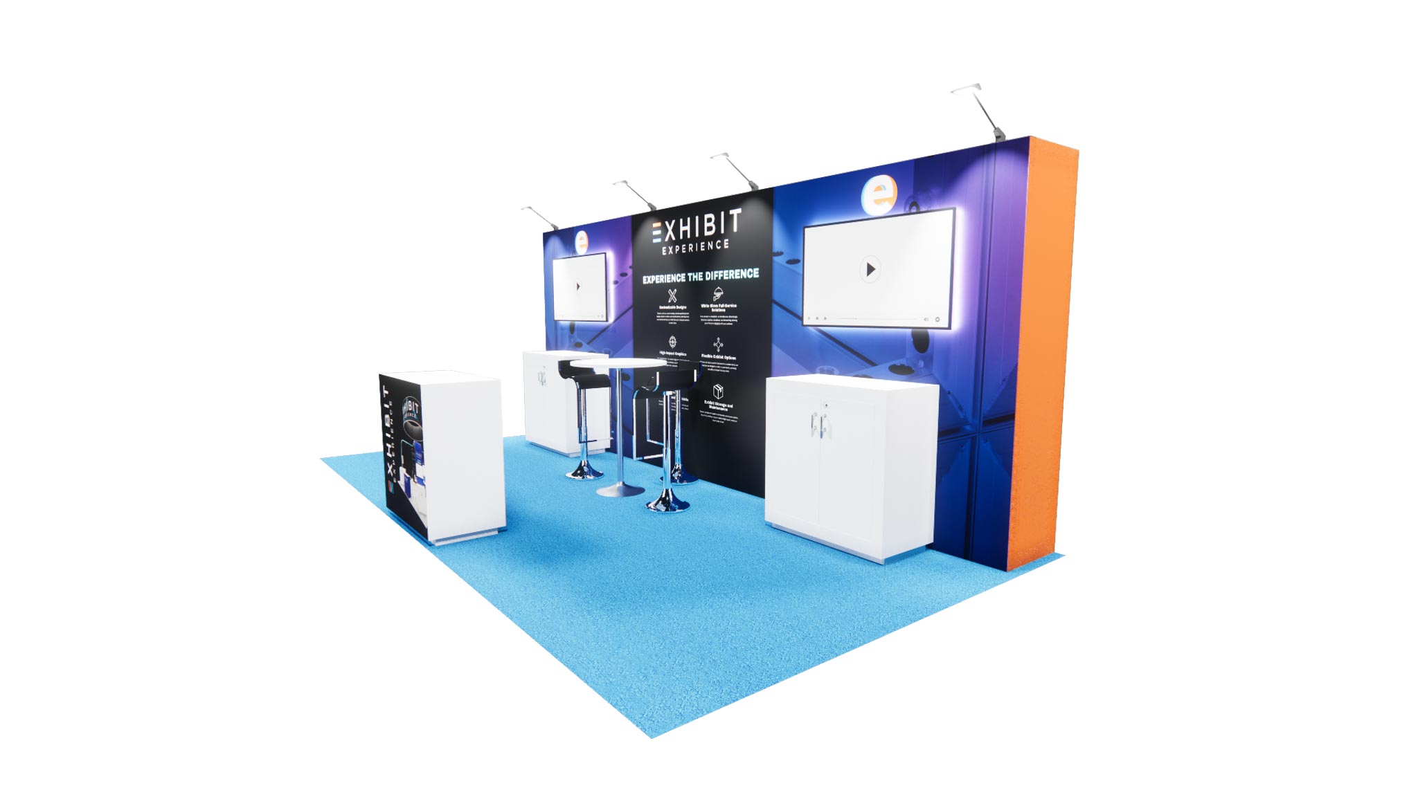 10 x 20 Affordable Trade Show Exhibit Rental Package – Option 5
