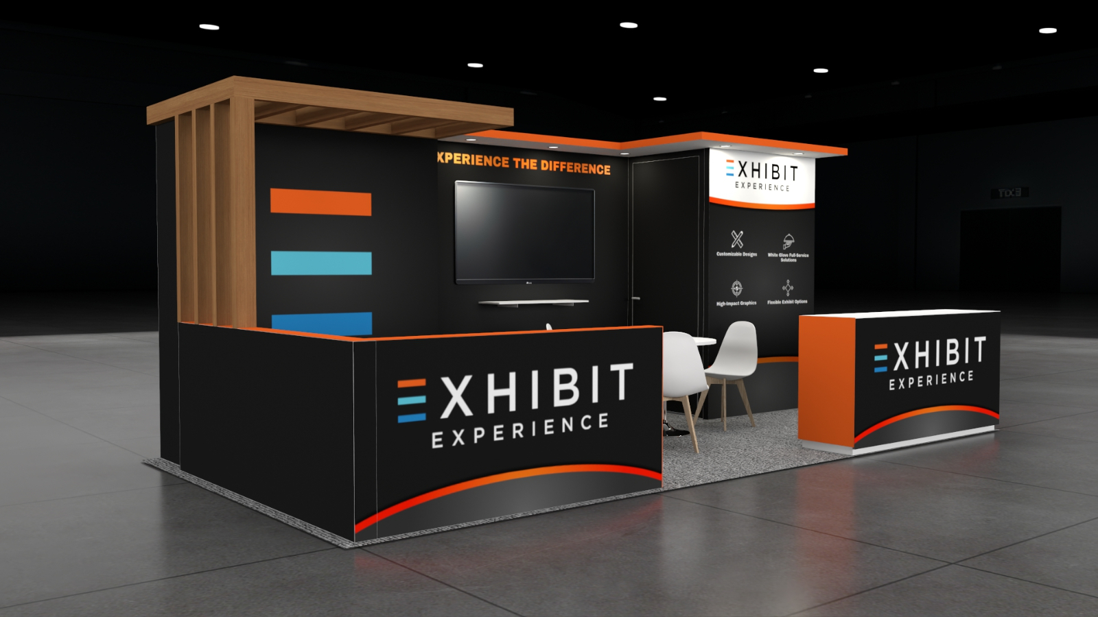 10 x 20 Affordable Trade Show Exhibit Rental Package – Option 2
