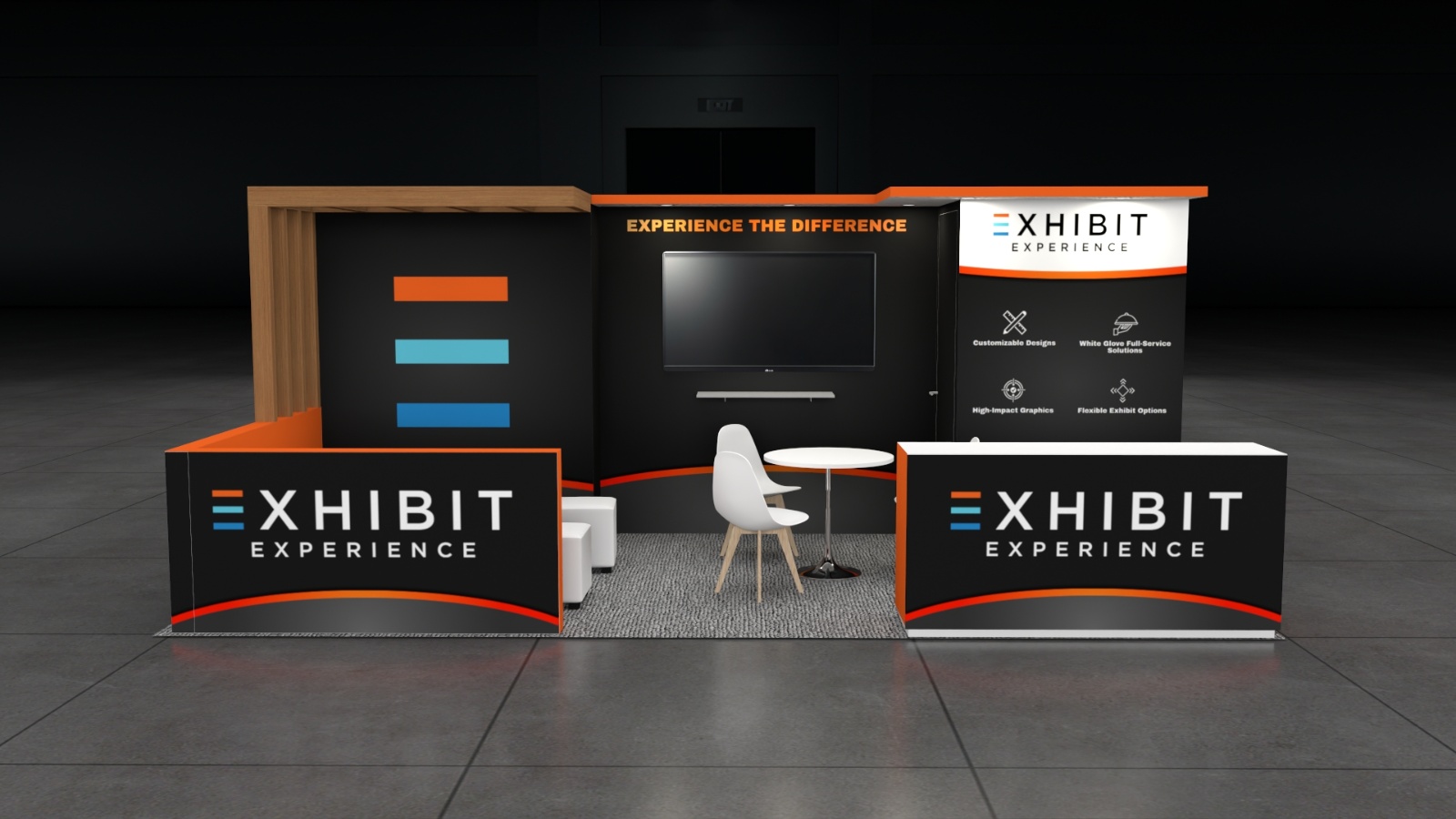 10 x 20 Affordable Trade Show Exhibit Rental Package – Option 2