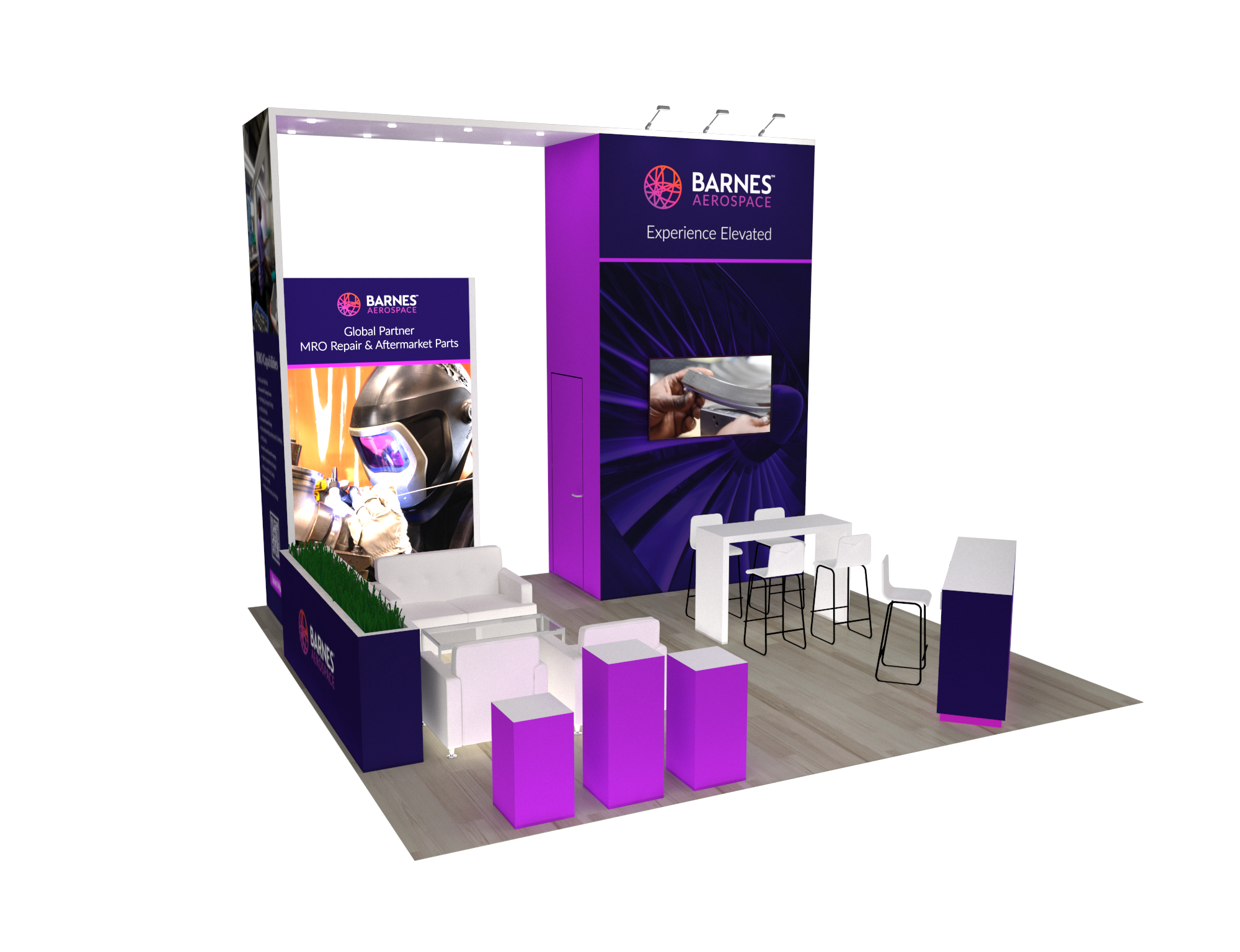 20x20 Trade Show Booth Rental