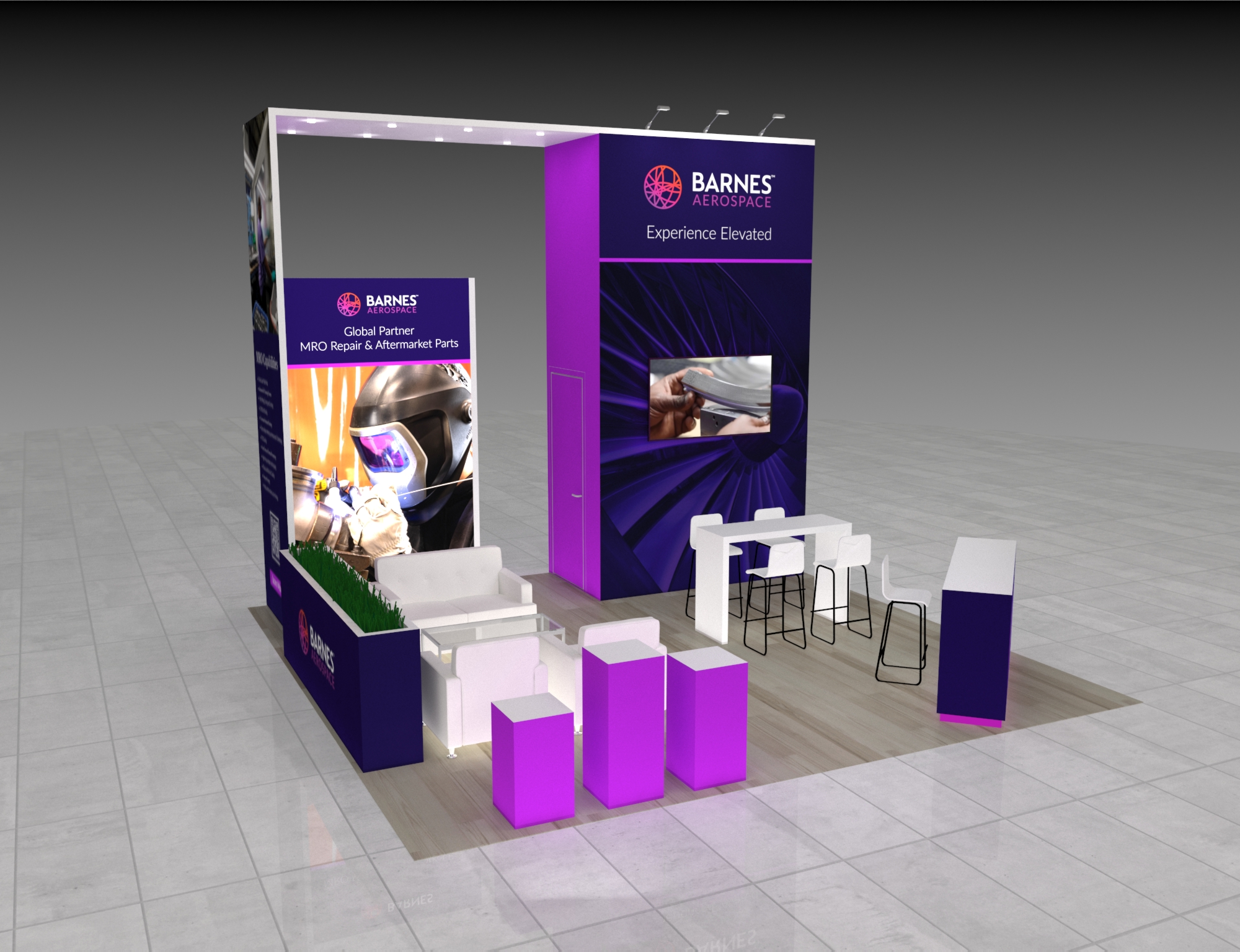 20x20 Trade Show Booth Rental