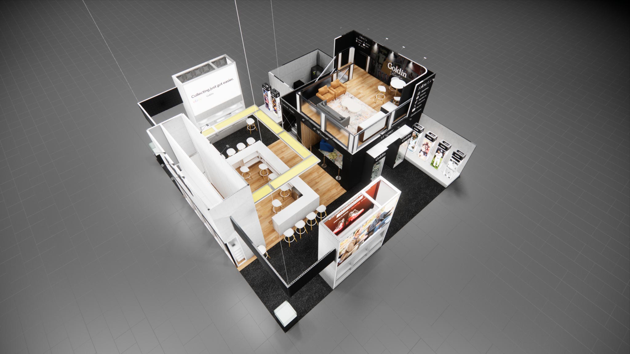 40 x 40 Double Decker Trade Show Exhibit Rental