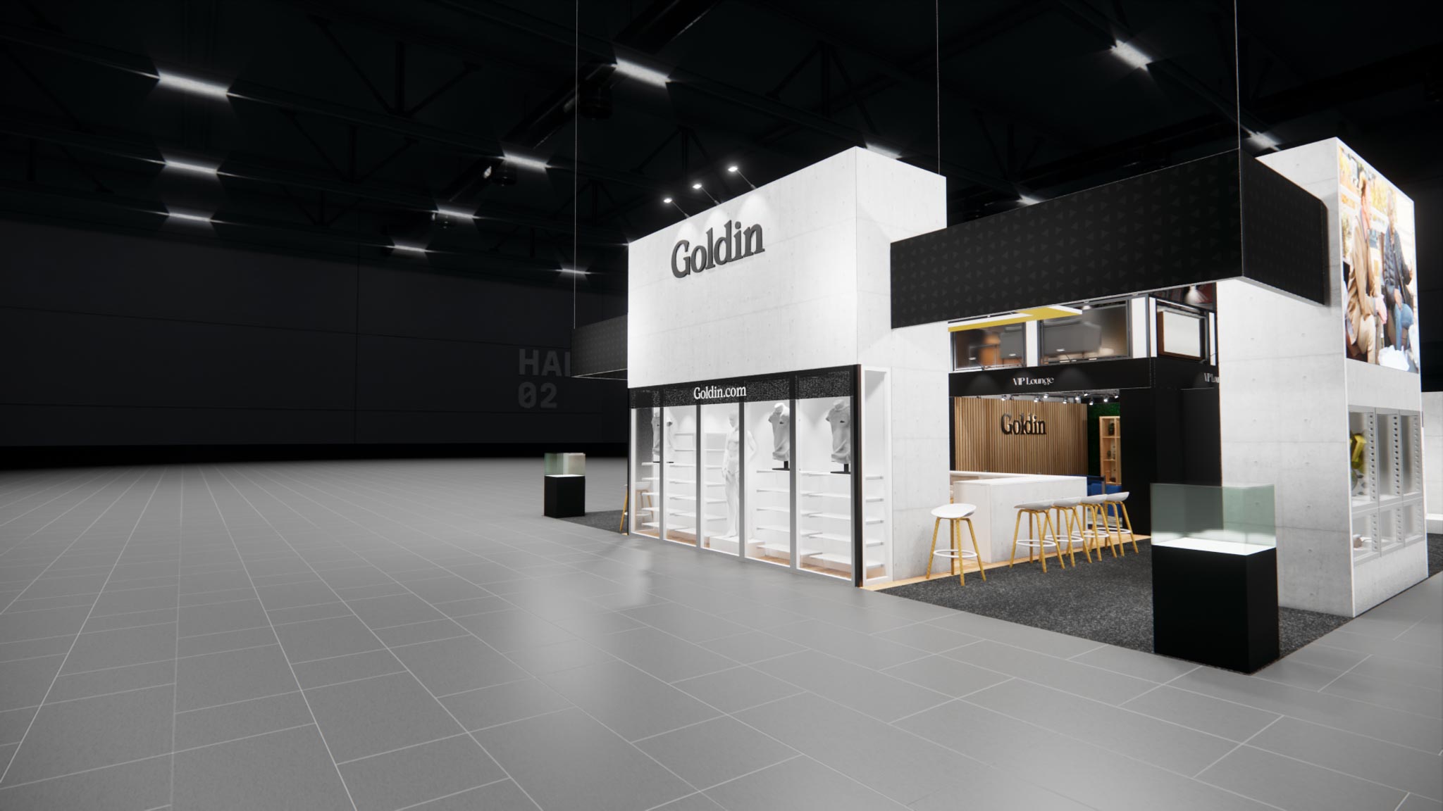 40 x 40 Double Decker Trade Show Exhibit Rental