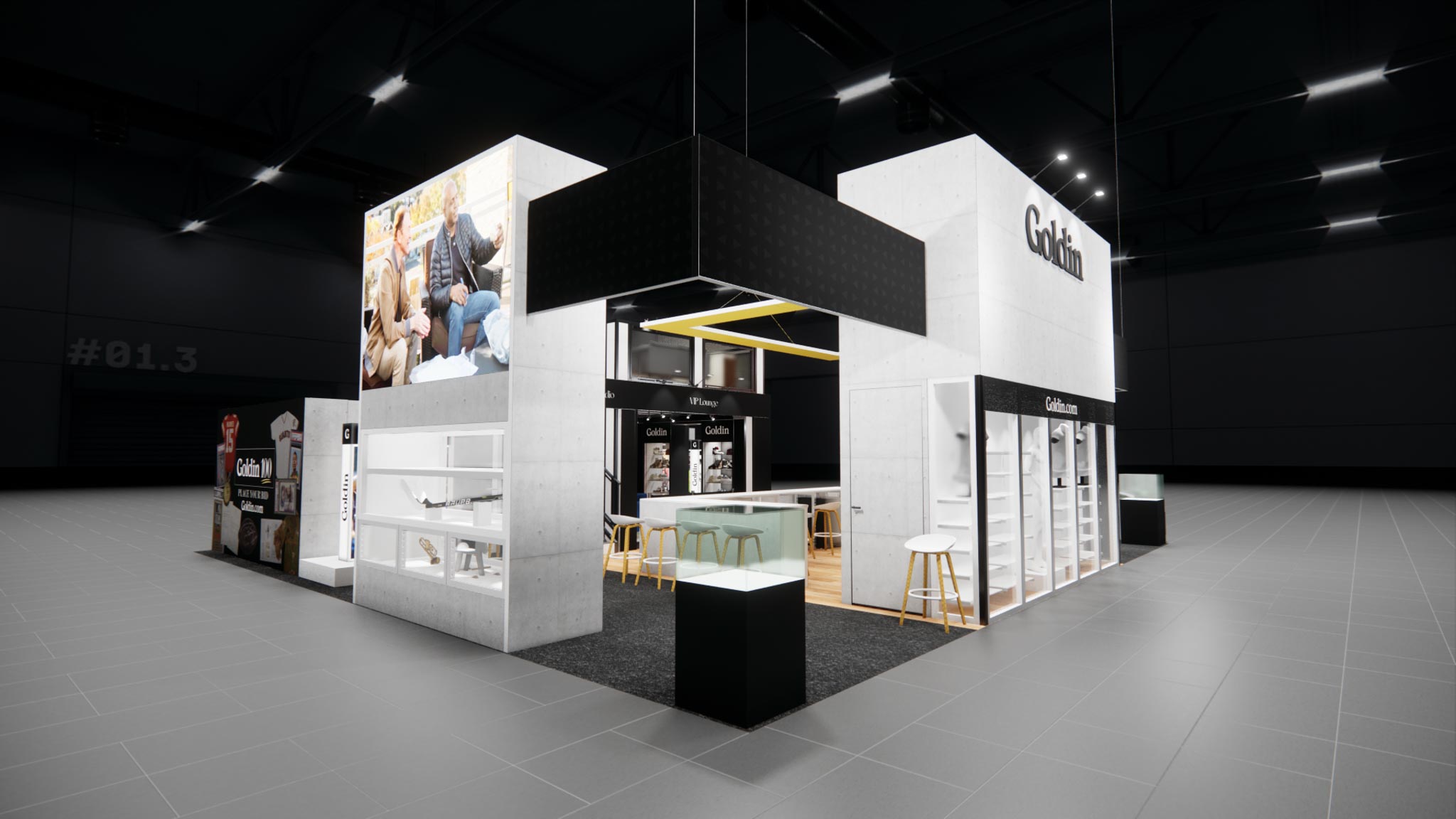 40 x 40 Double Decker Trade Show Exhibit Rental
