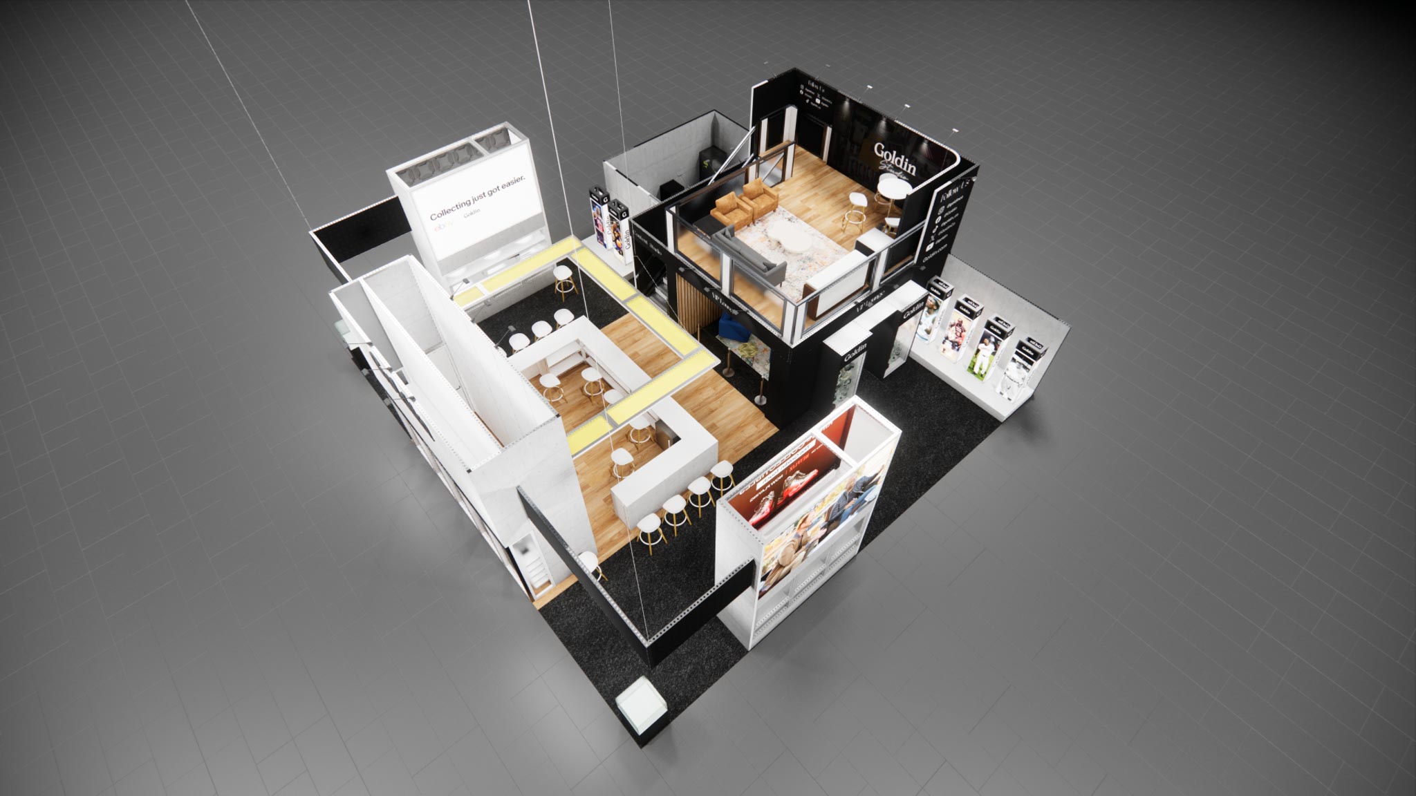 40 x 40 Double Decker Trade Show Exhibit Rental