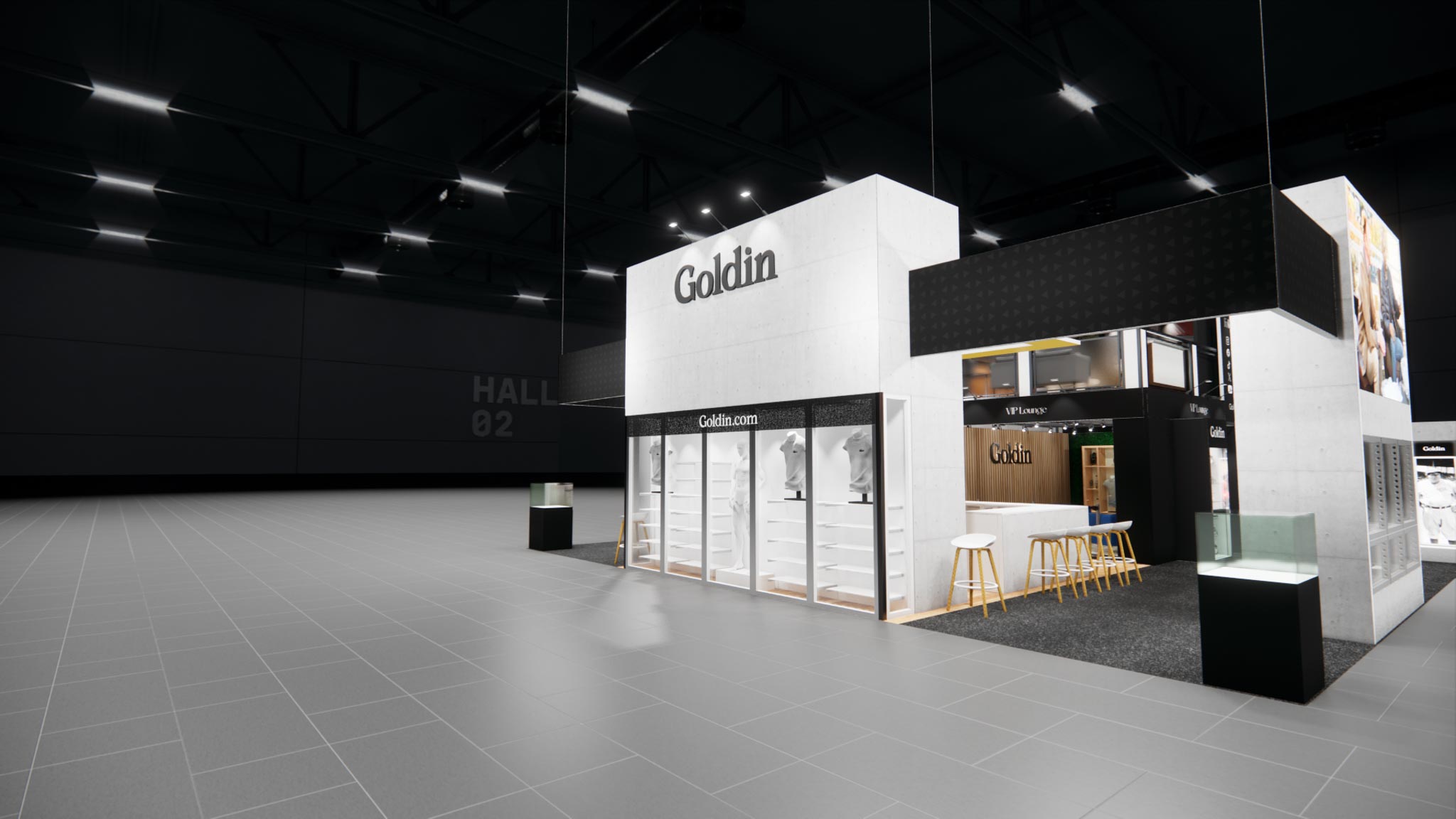 40 x 40 Double Decker Trade Show Exhibit Rental