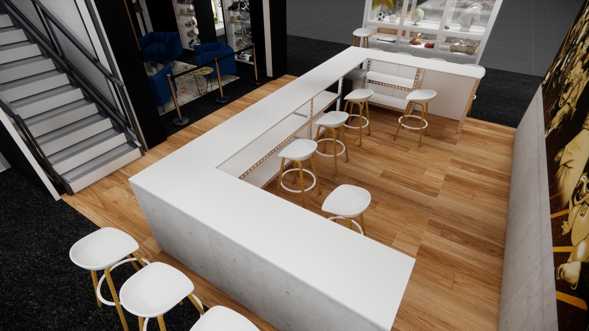 40 x 40 Double Decker Trade Show Exhibit Rental