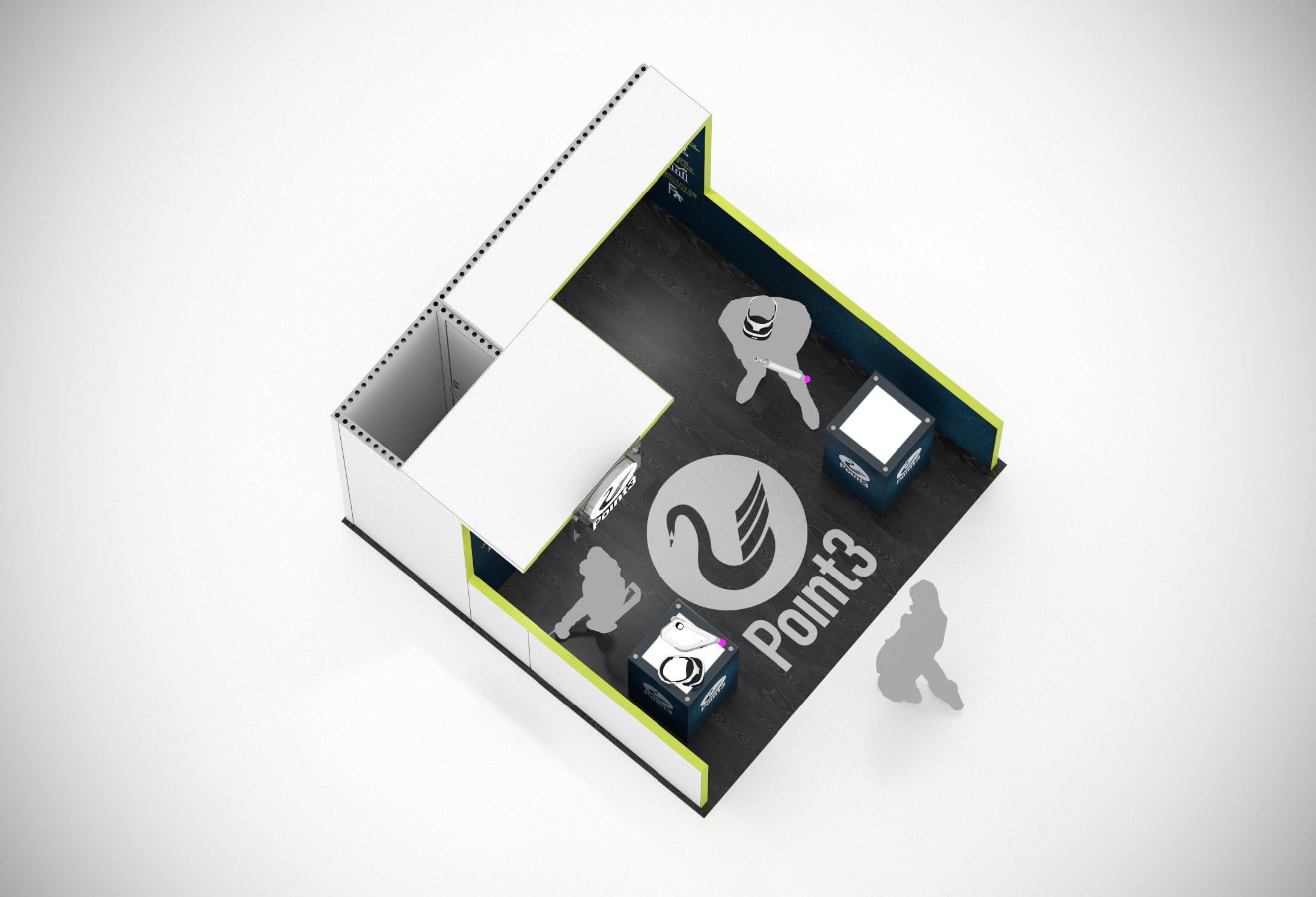 Multiple 10 x 10 Trade Show Exhibit Rental Options for Black Hat