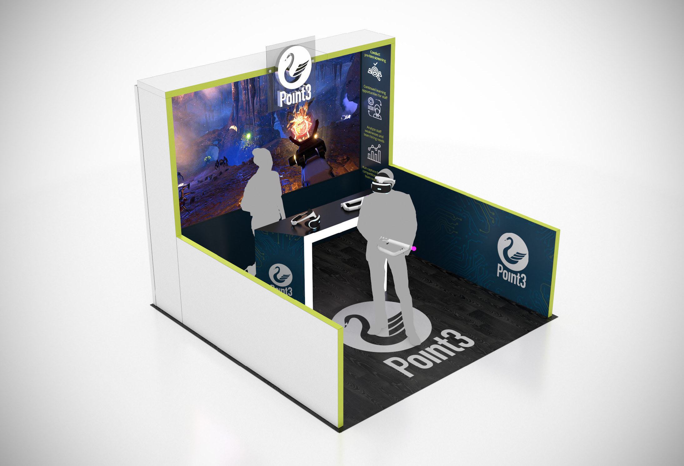 Multiple 10 x 10 Trade Show Exhibit Rental Options for Black Hat