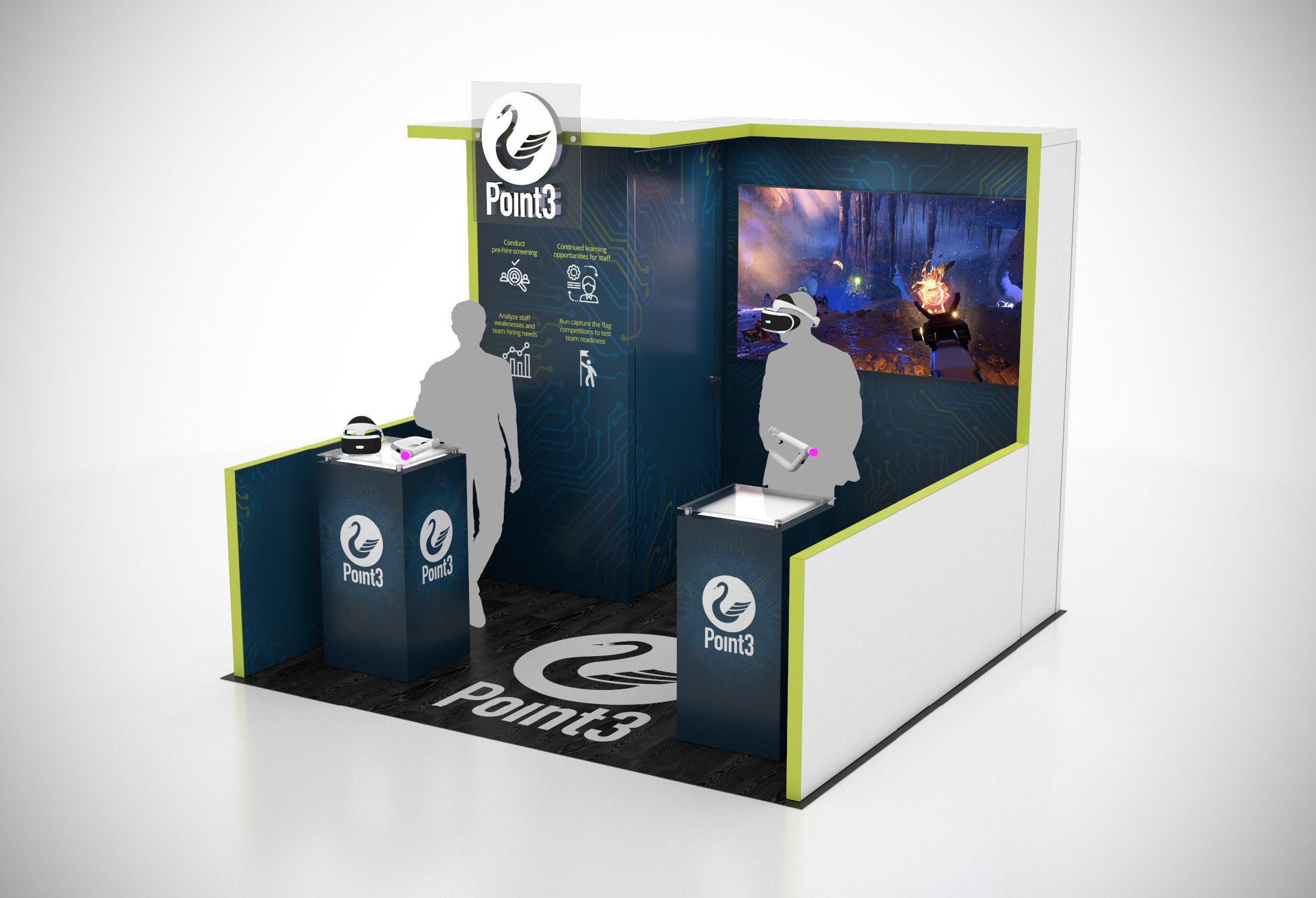 Multiple 10 x 10 Trade Show Exhibit Rental Options for Black Hat