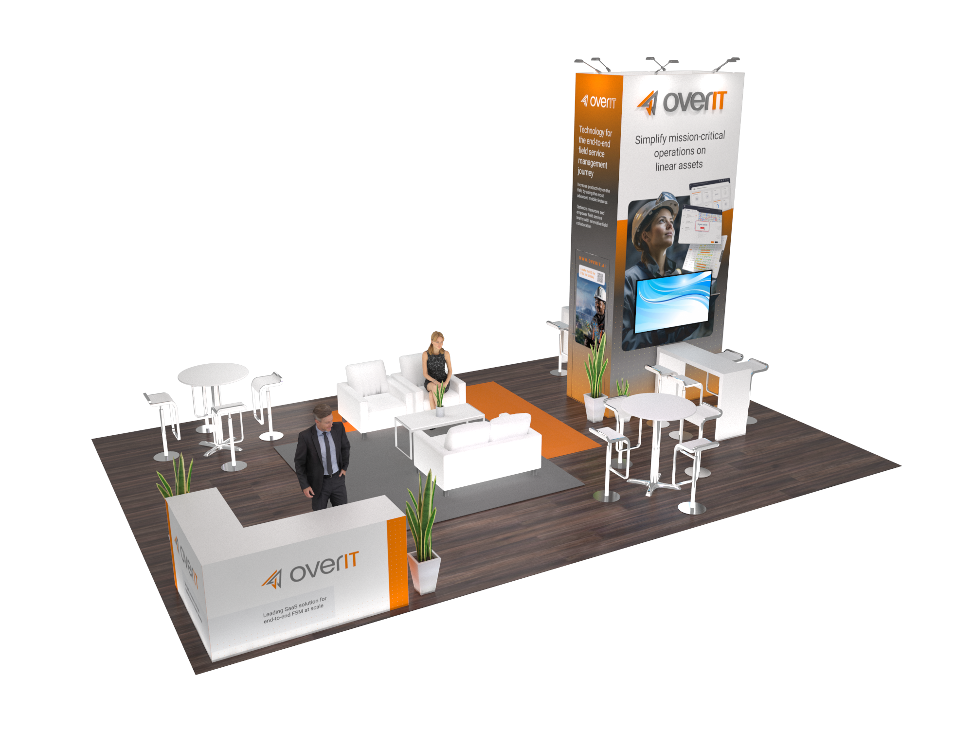 20x30 Island Exhibit Rental Display
