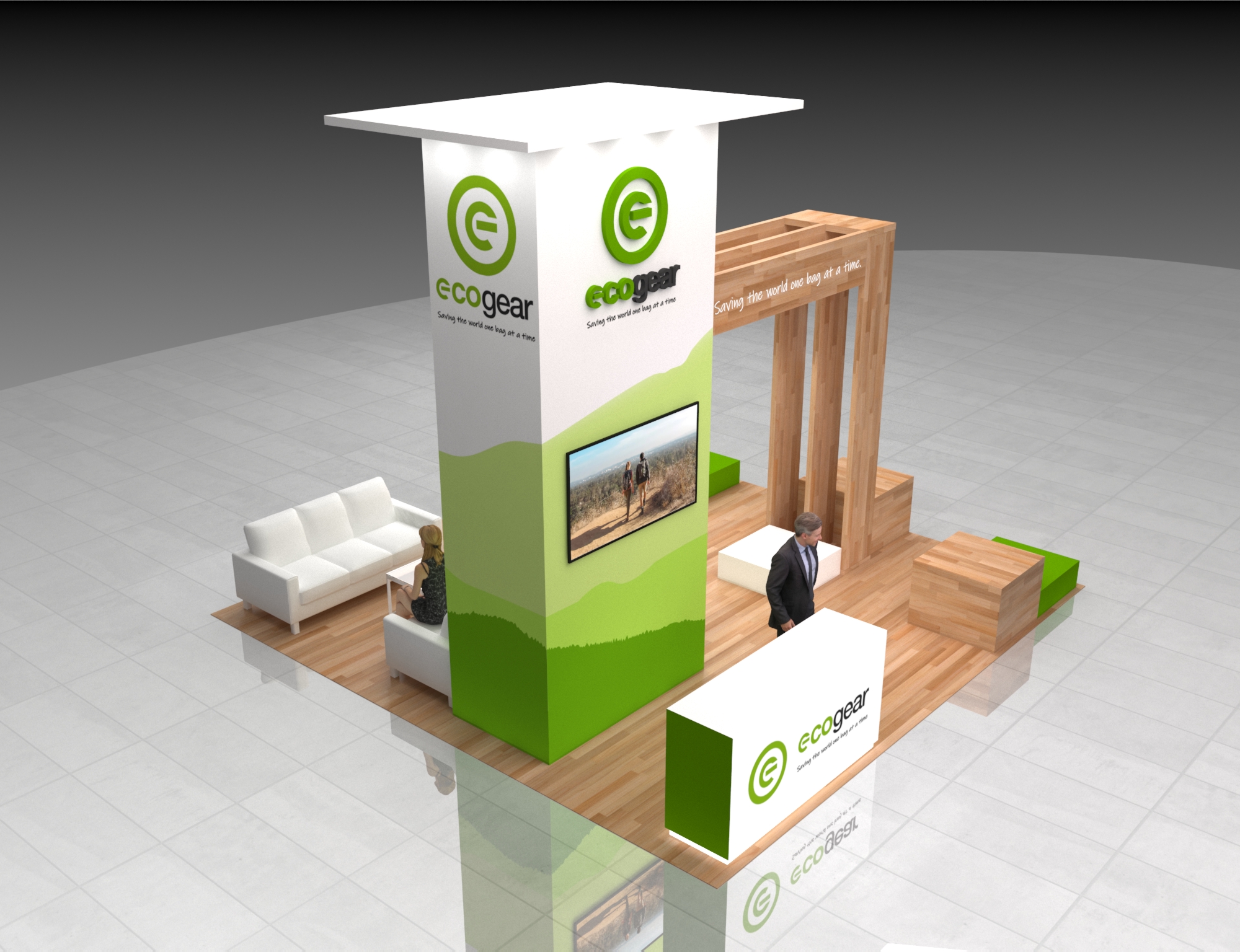 20x20 Outdoor Retail Booth Rental – Eco-Friendly Exhibit for Natural Product Expos