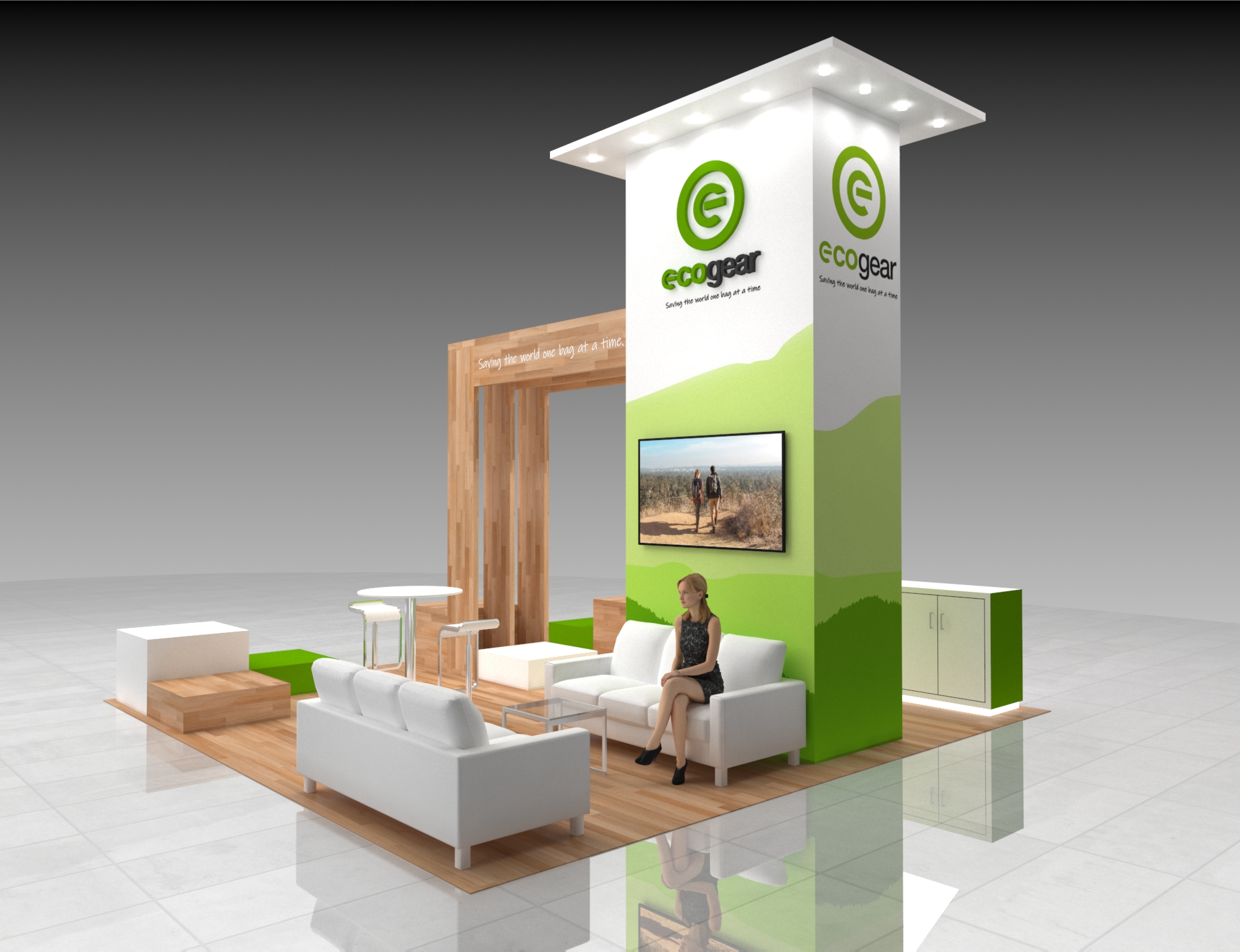 20x20 Outdoor Retail Booth Rental – Eco-Friendly Exhibit for Natural Product Expos