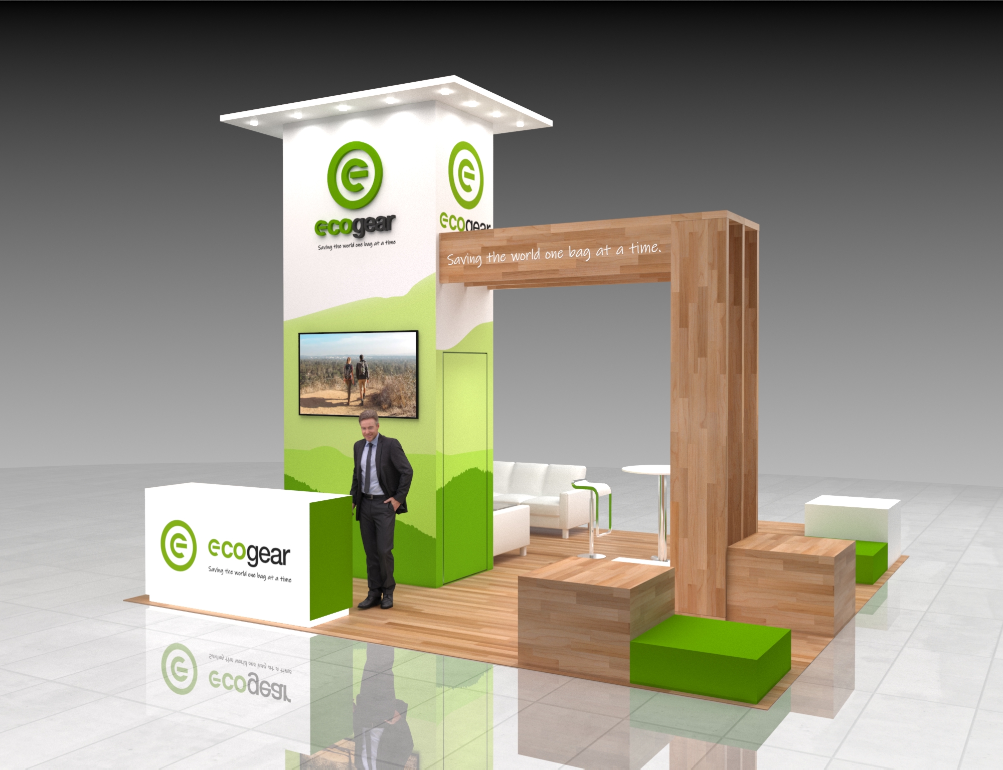 20x20 Outdoor Retail Booth Rental – Eco-Friendly Exhibit for Natural Product Expos