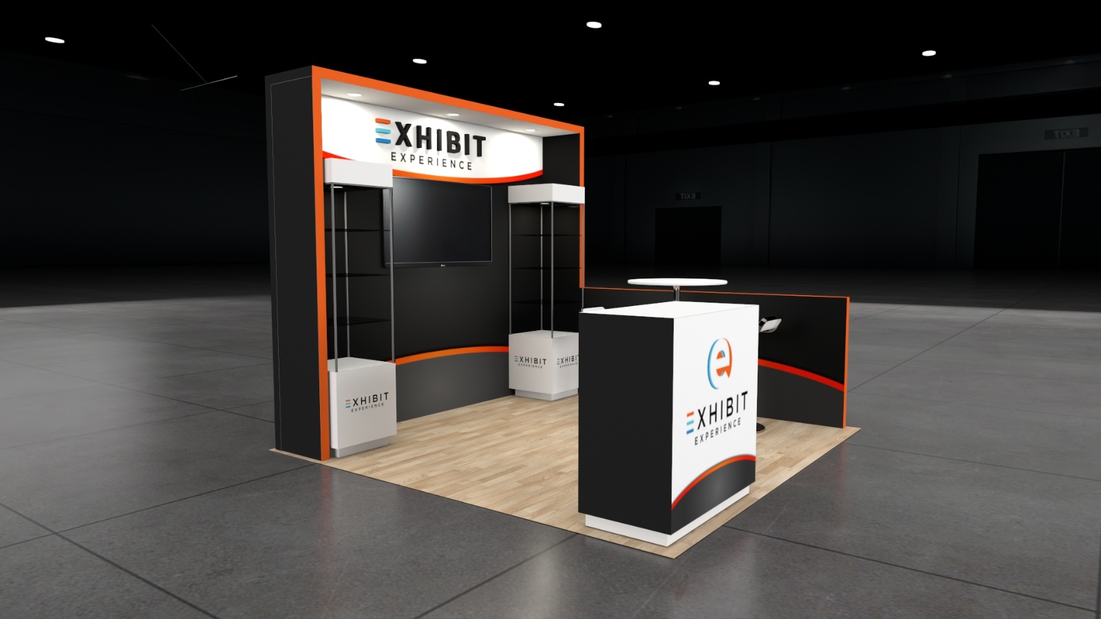 10 x 10 Affordable Trade Show Exhibit Rental Package – Option 5